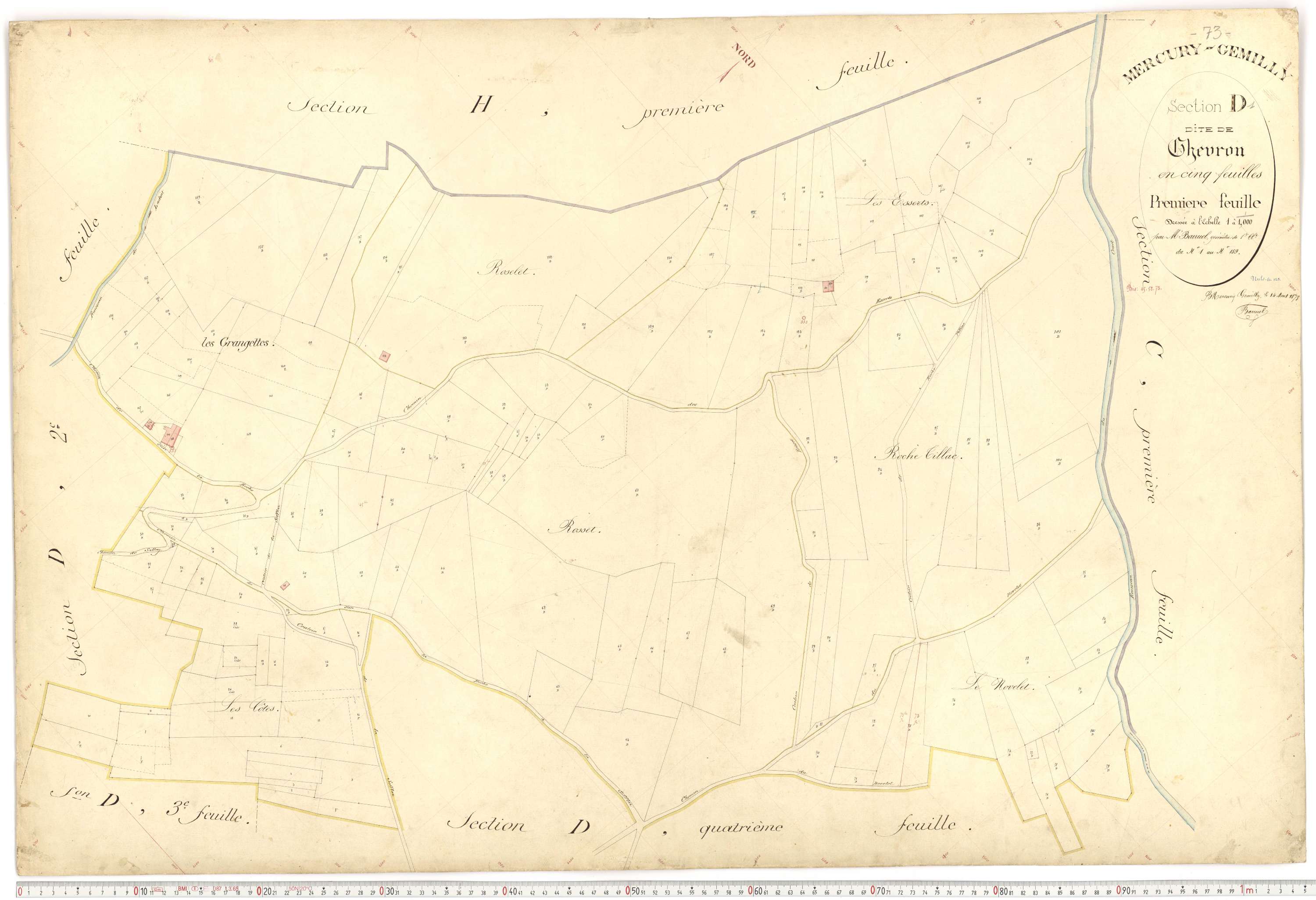 Mercury - Plans cadastraux du premier cadastre français.