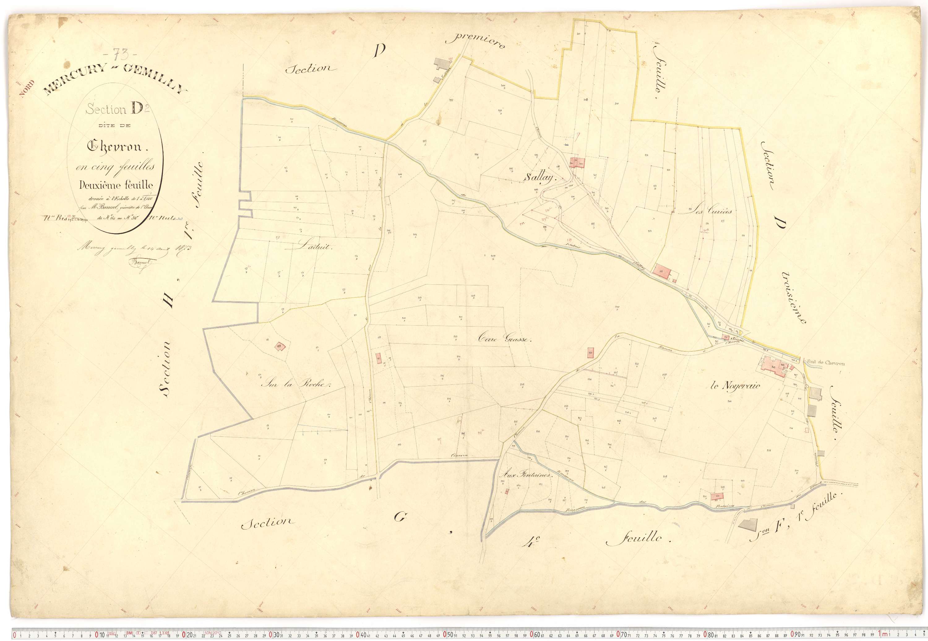 Mercury - Plans cadastraux du premier cadastre français.