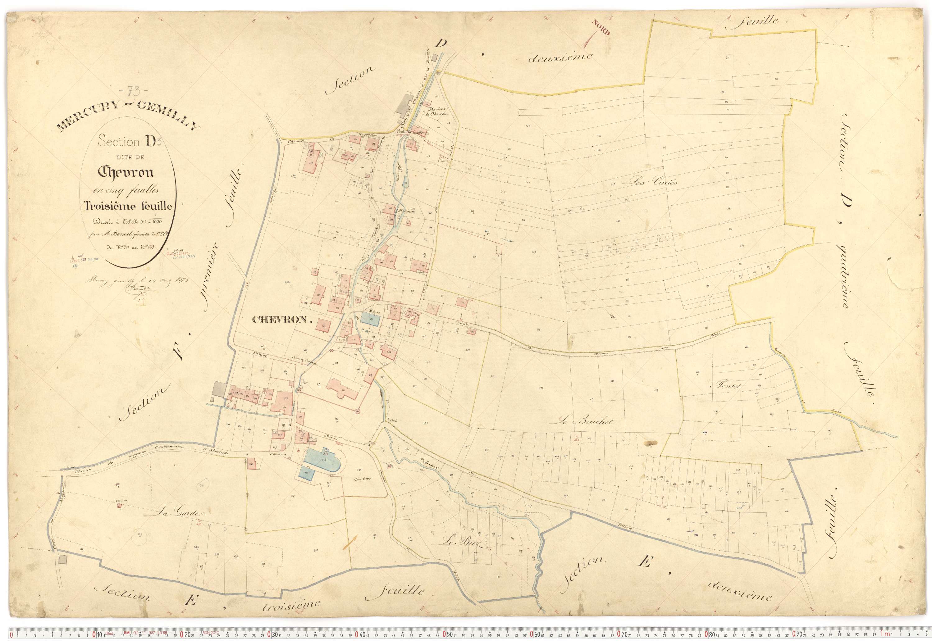 Mercury - Plans cadastraux du premier cadastre français.