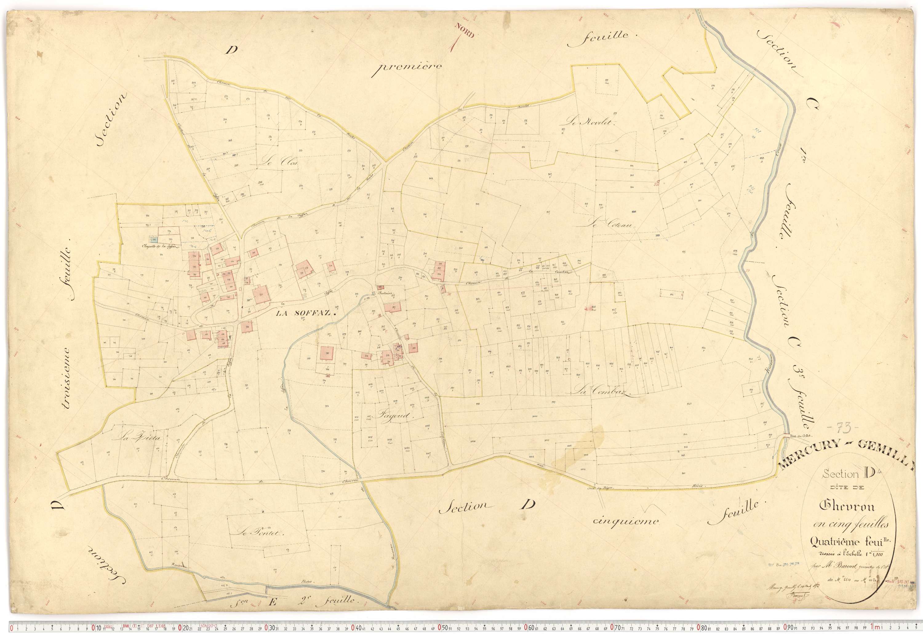Mercury - Plans cadastraux du premier cadastre français.
