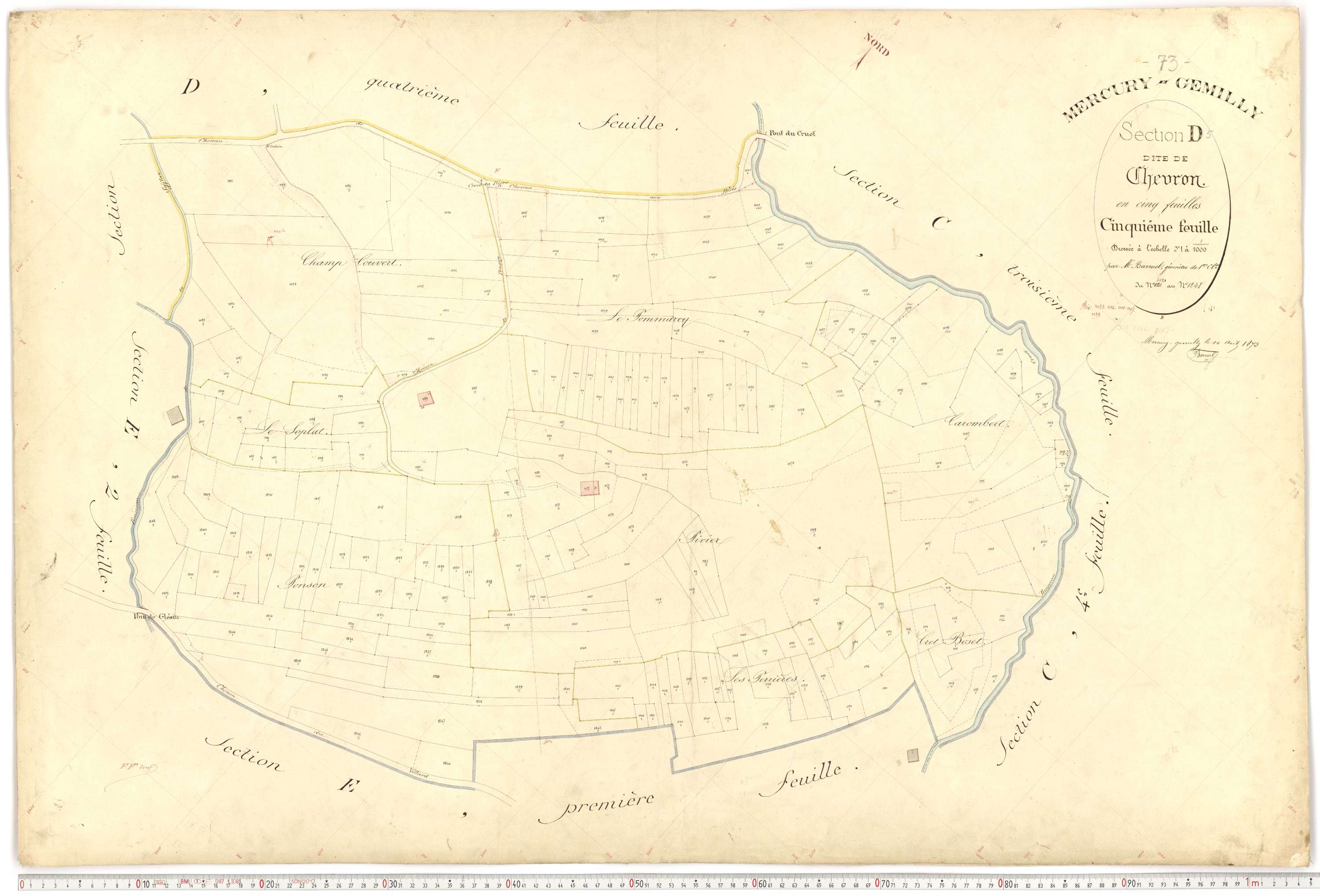 Mercury - Plans cadastraux du premier cadastre français.