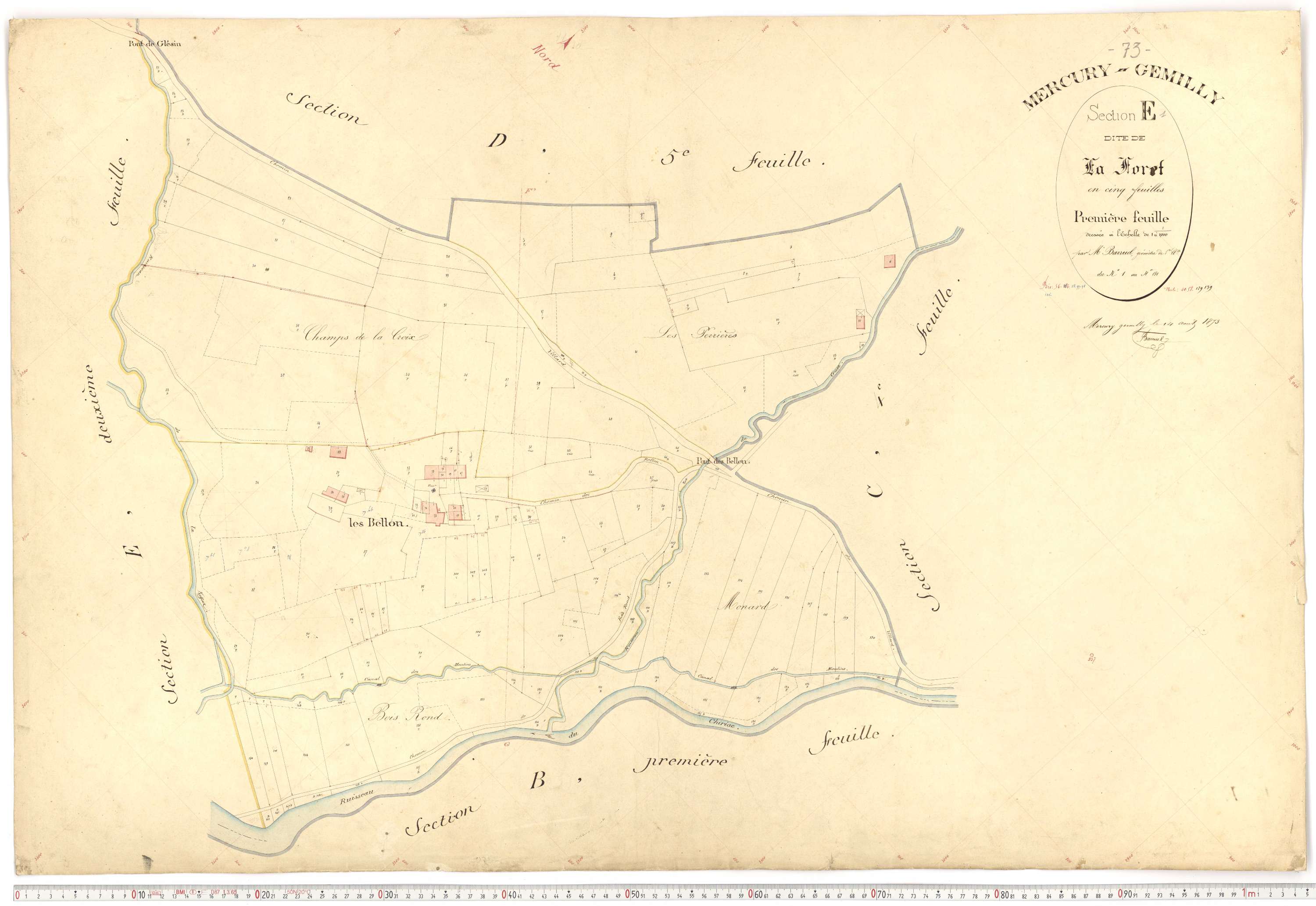 Mercury - Plans cadastraux du premier cadastre français.