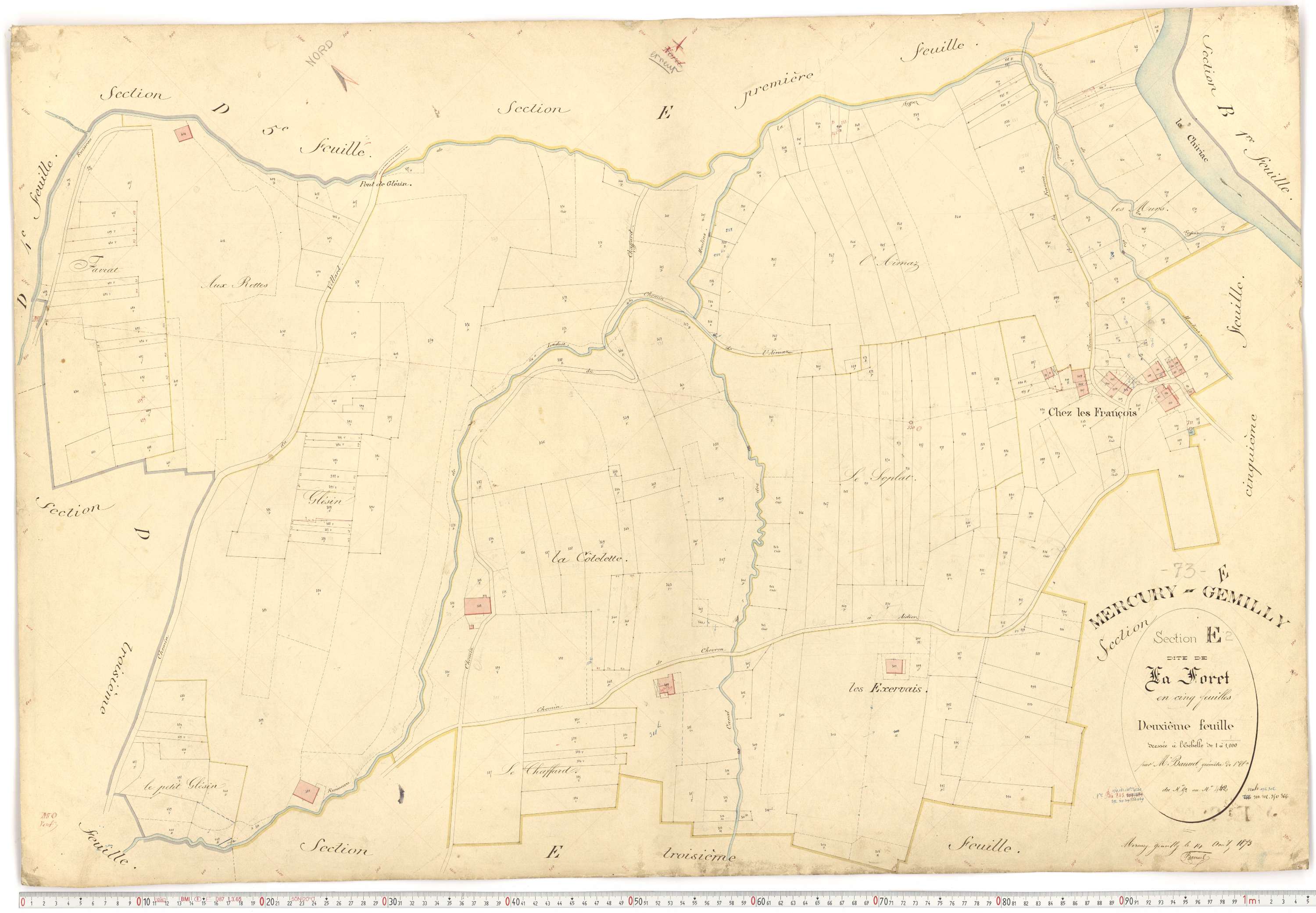 Mercury - Plans cadastraux du premier cadastre français.