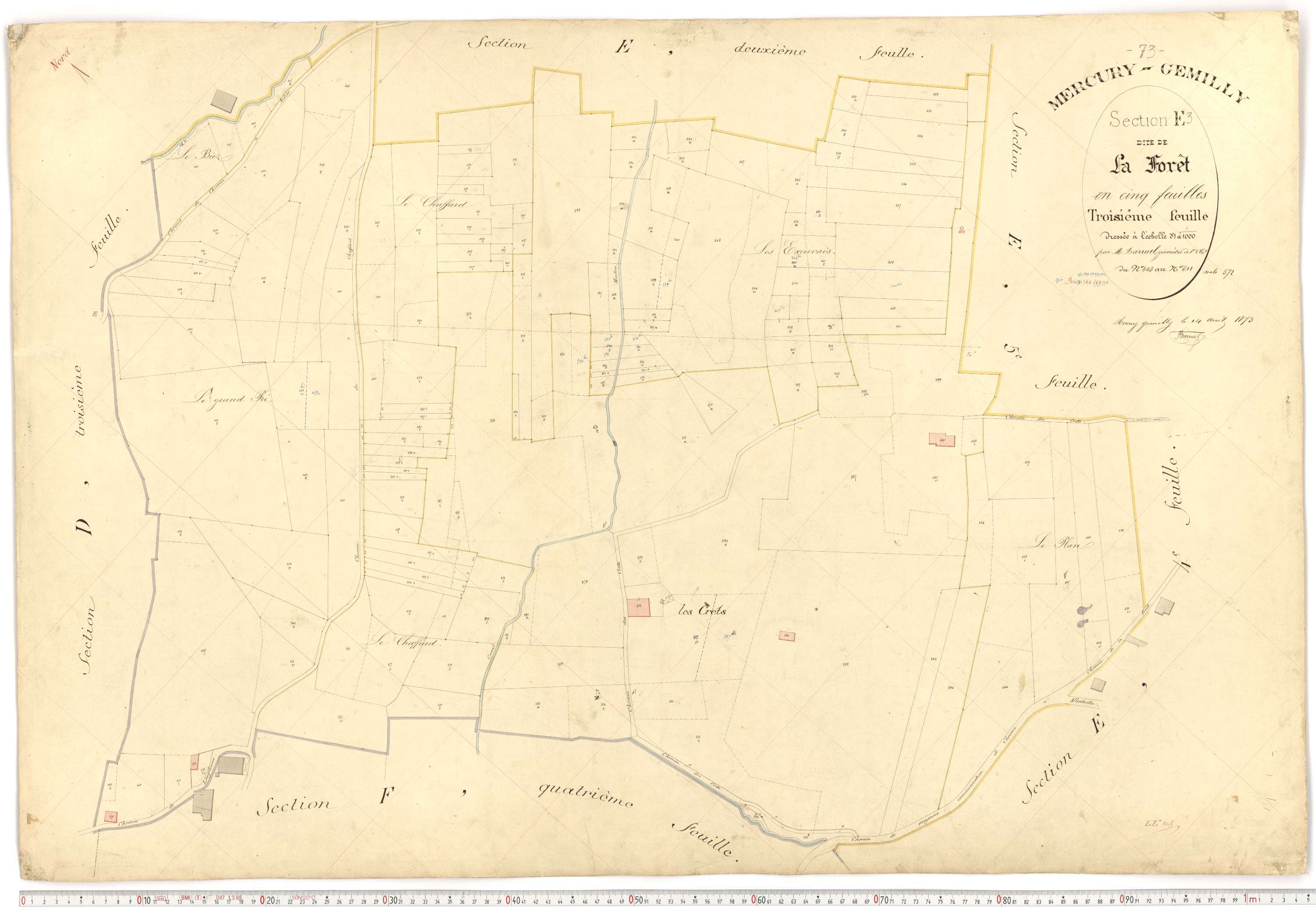 Mercury - Plans cadastraux du premier cadastre français.