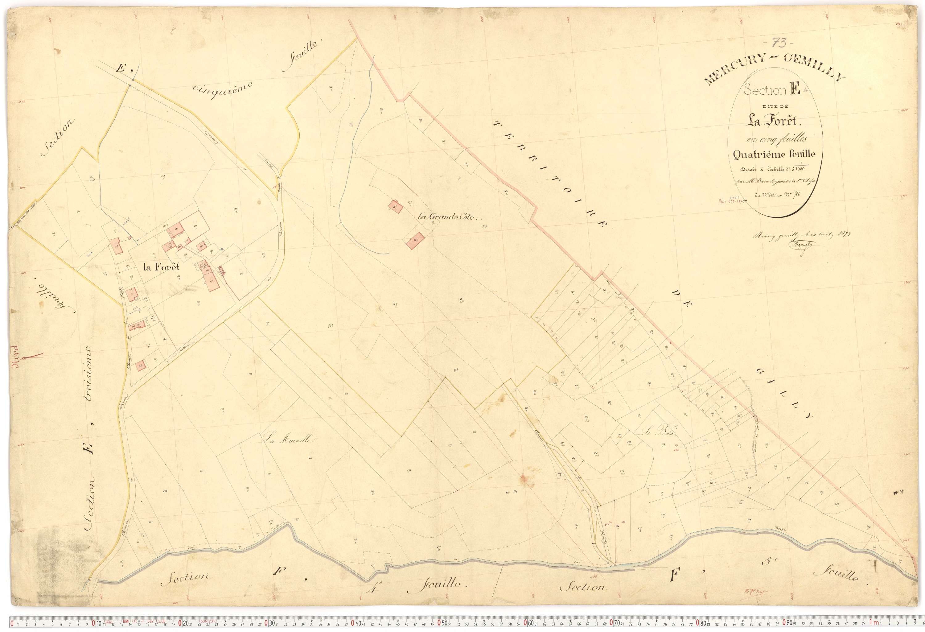 Mercury - Plans cadastraux du premier cadastre français.