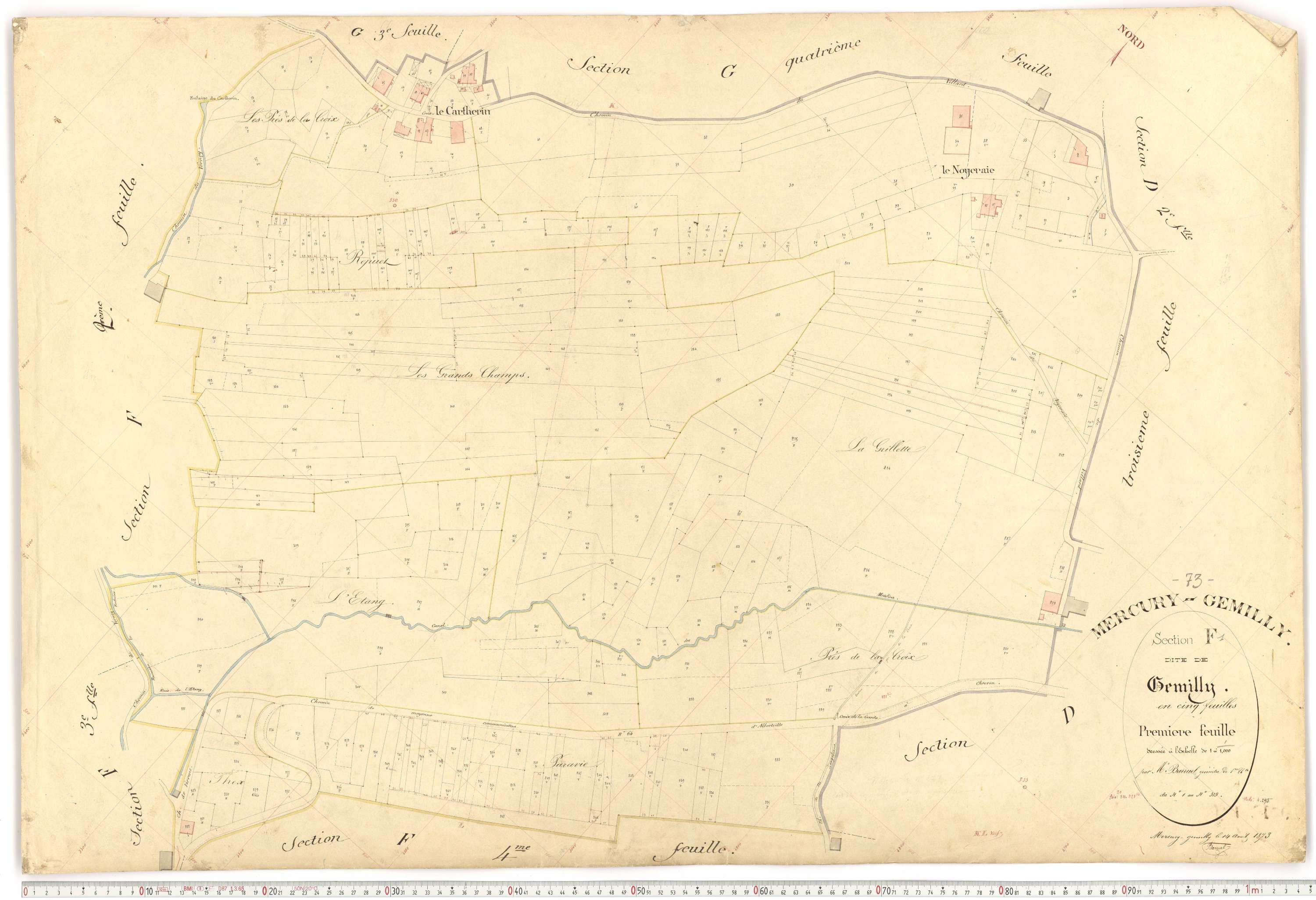 Mercury - Plans cadastraux du premier cadastre français.