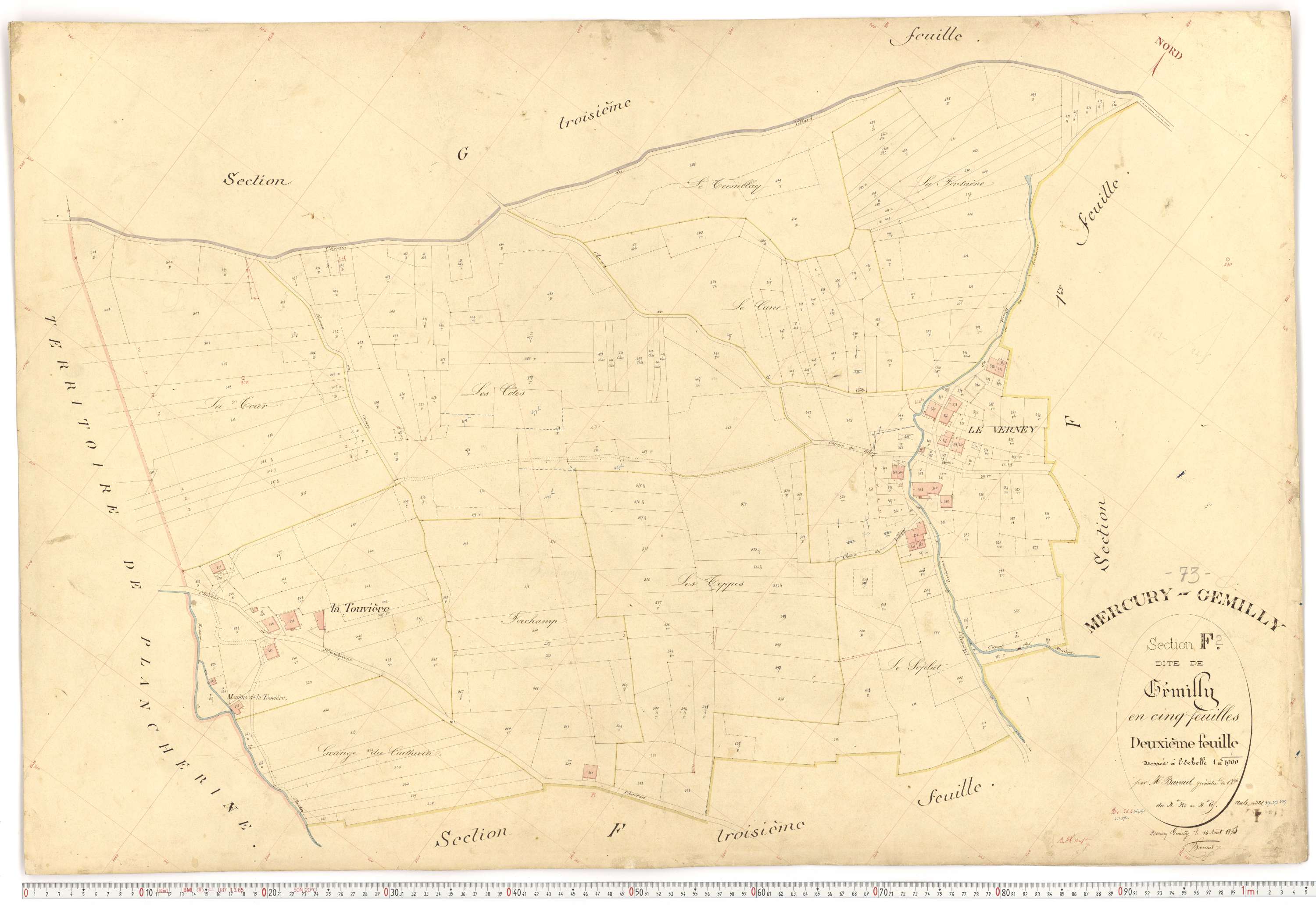 Mercury - Plans cadastraux du premier cadastre français.