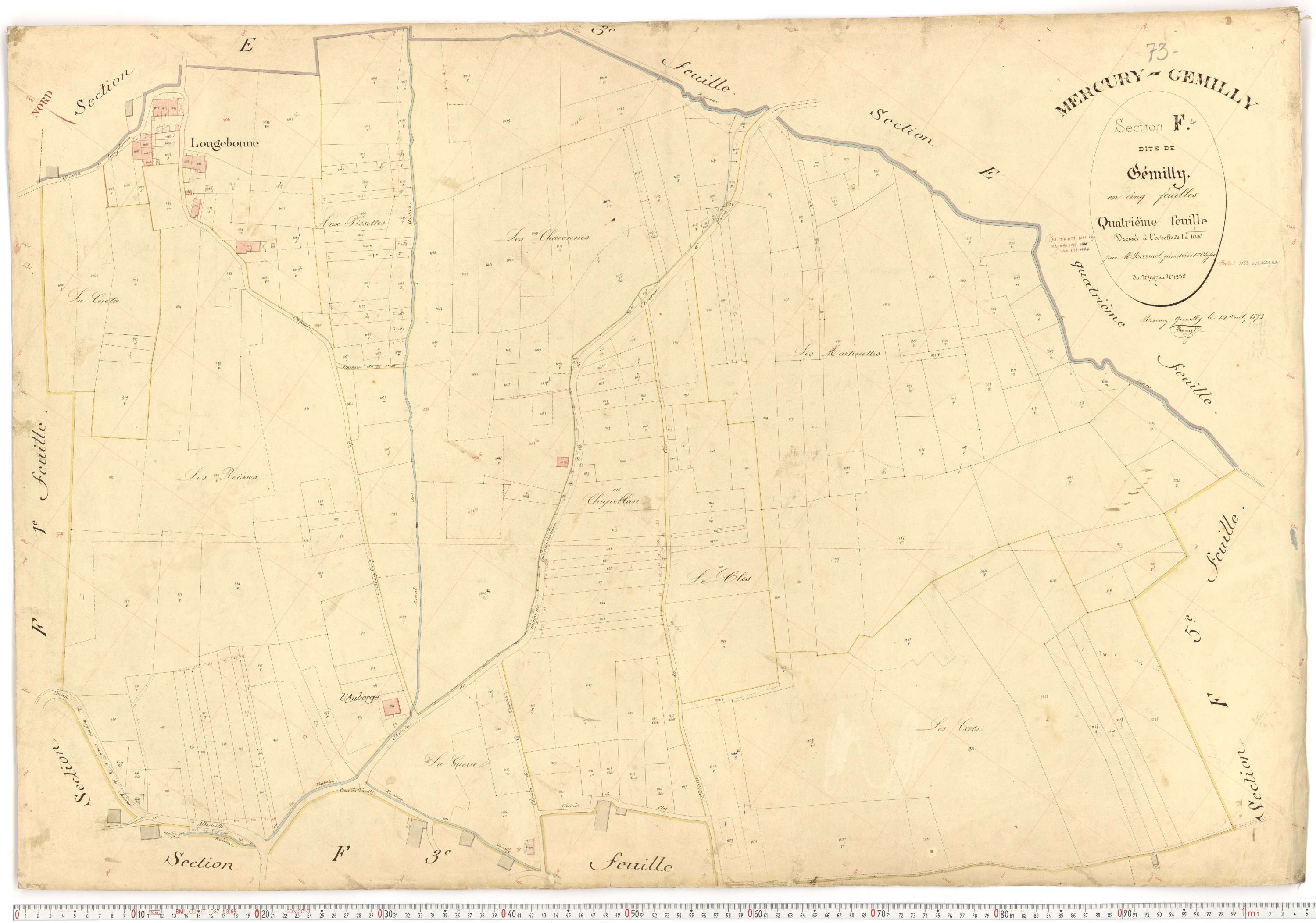 Mercury - Plans cadastraux du premier cadastre français.
