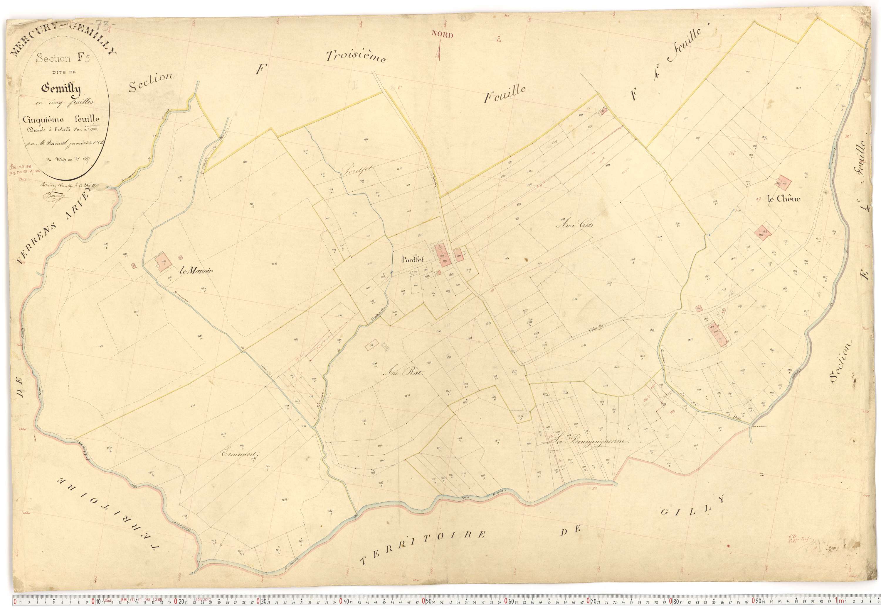 Mercury - Plans cadastraux du premier cadastre français.