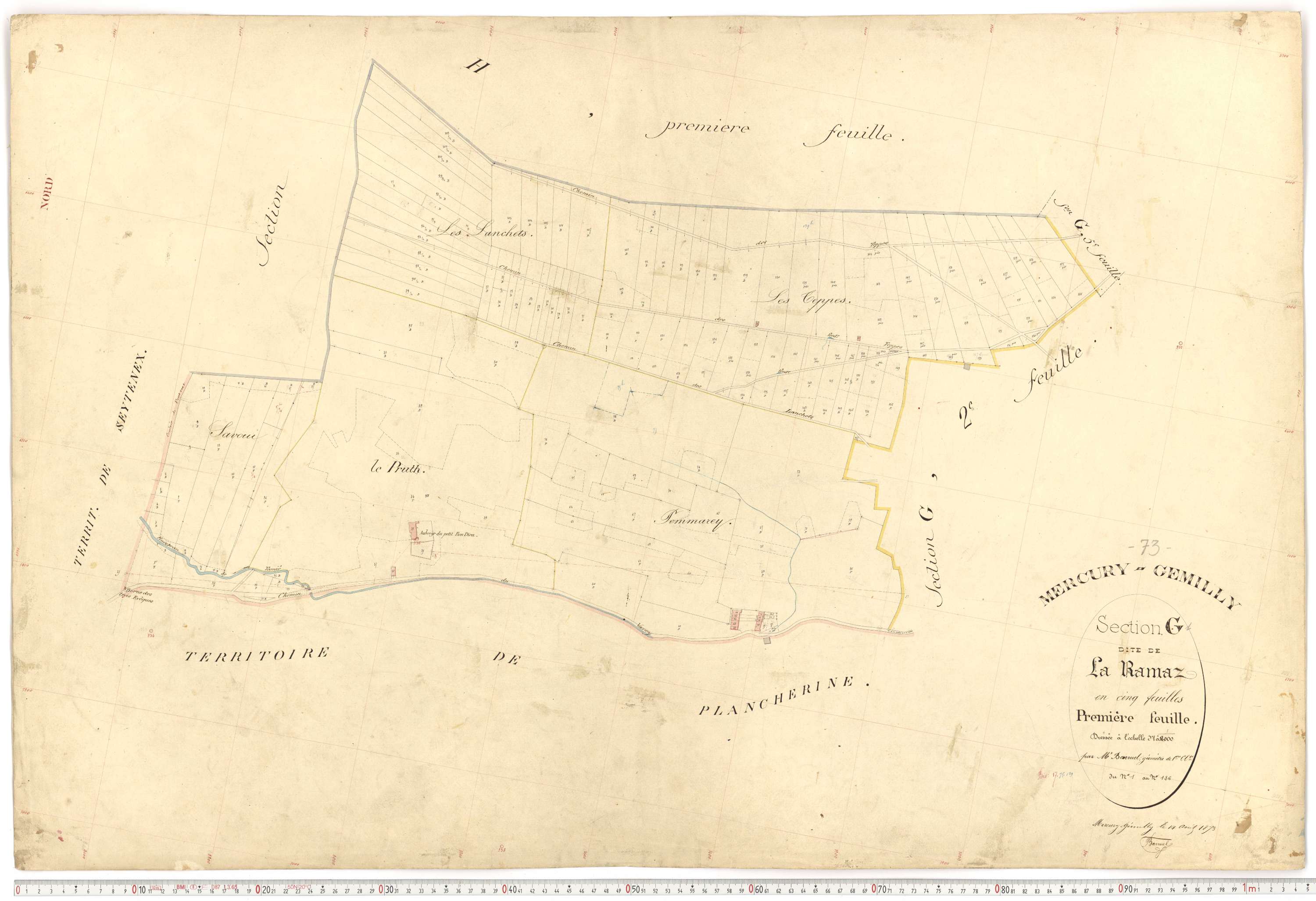 Mercury - Plans cadastraux du premier cadastre français.