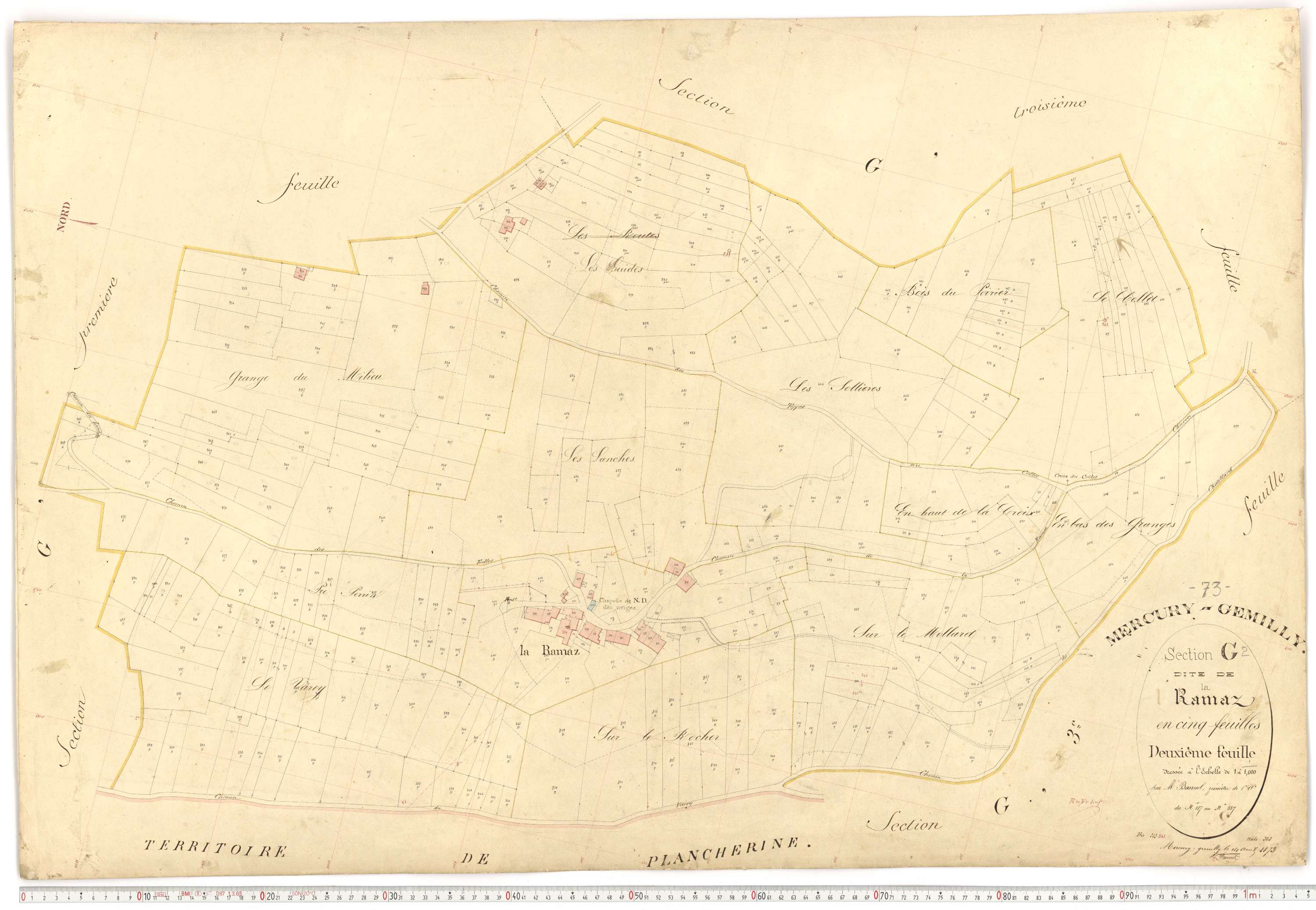 Mercury - Plans cadastraux du premier cadastre français.