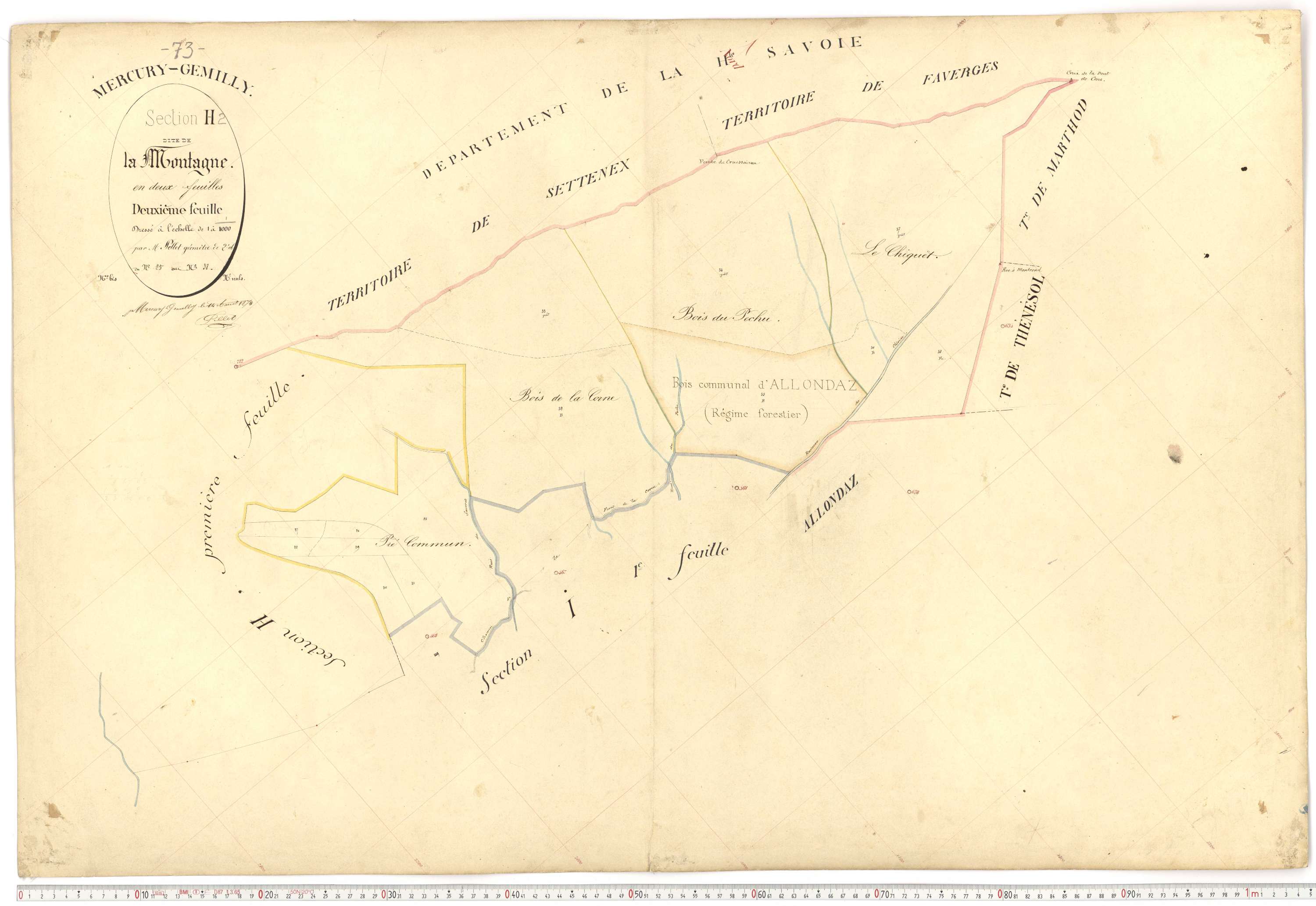 Mercury - Plans cadastraux du premier cadastre français.