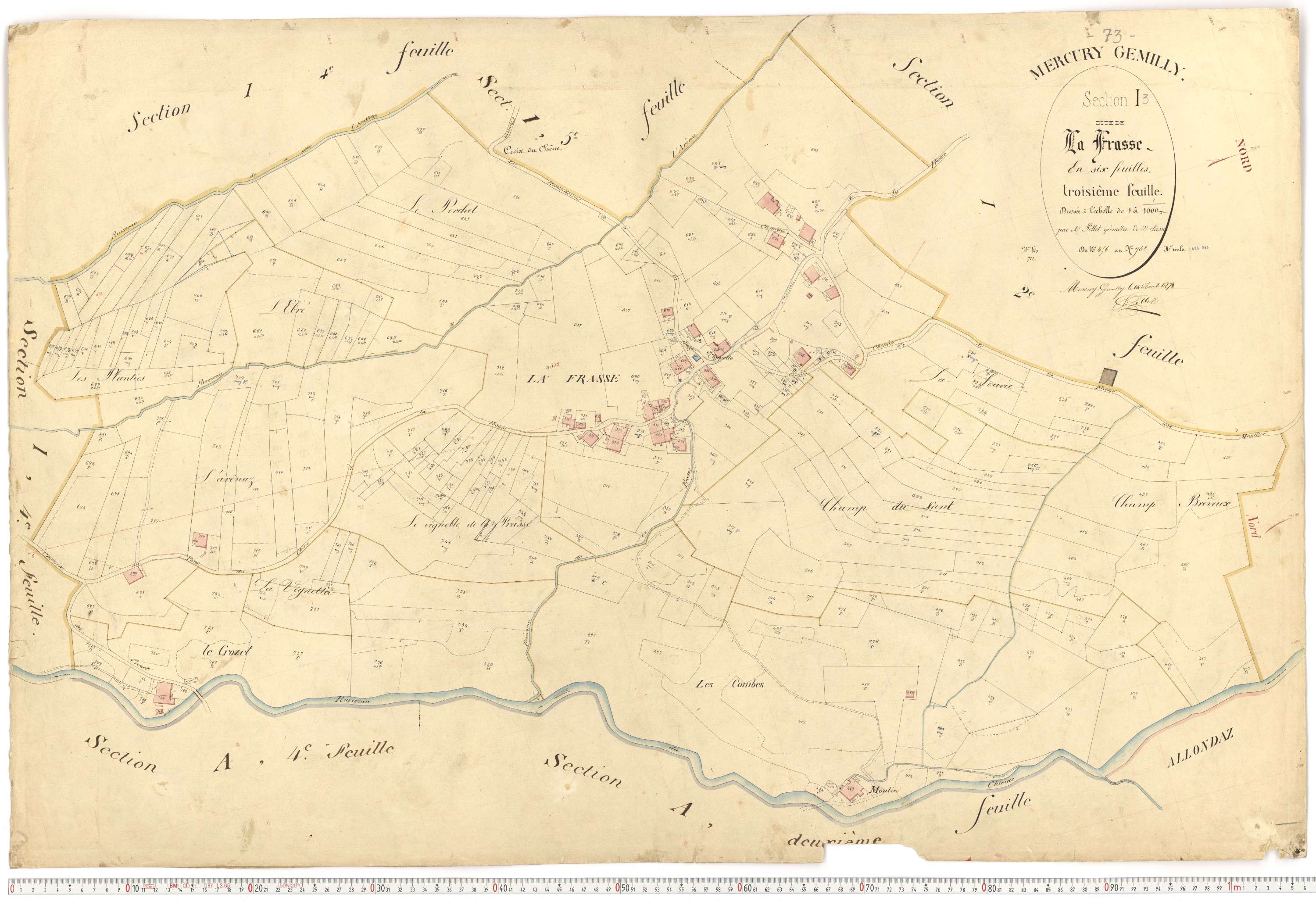 Mercury - Plans cadastraux du premier cadastre français.