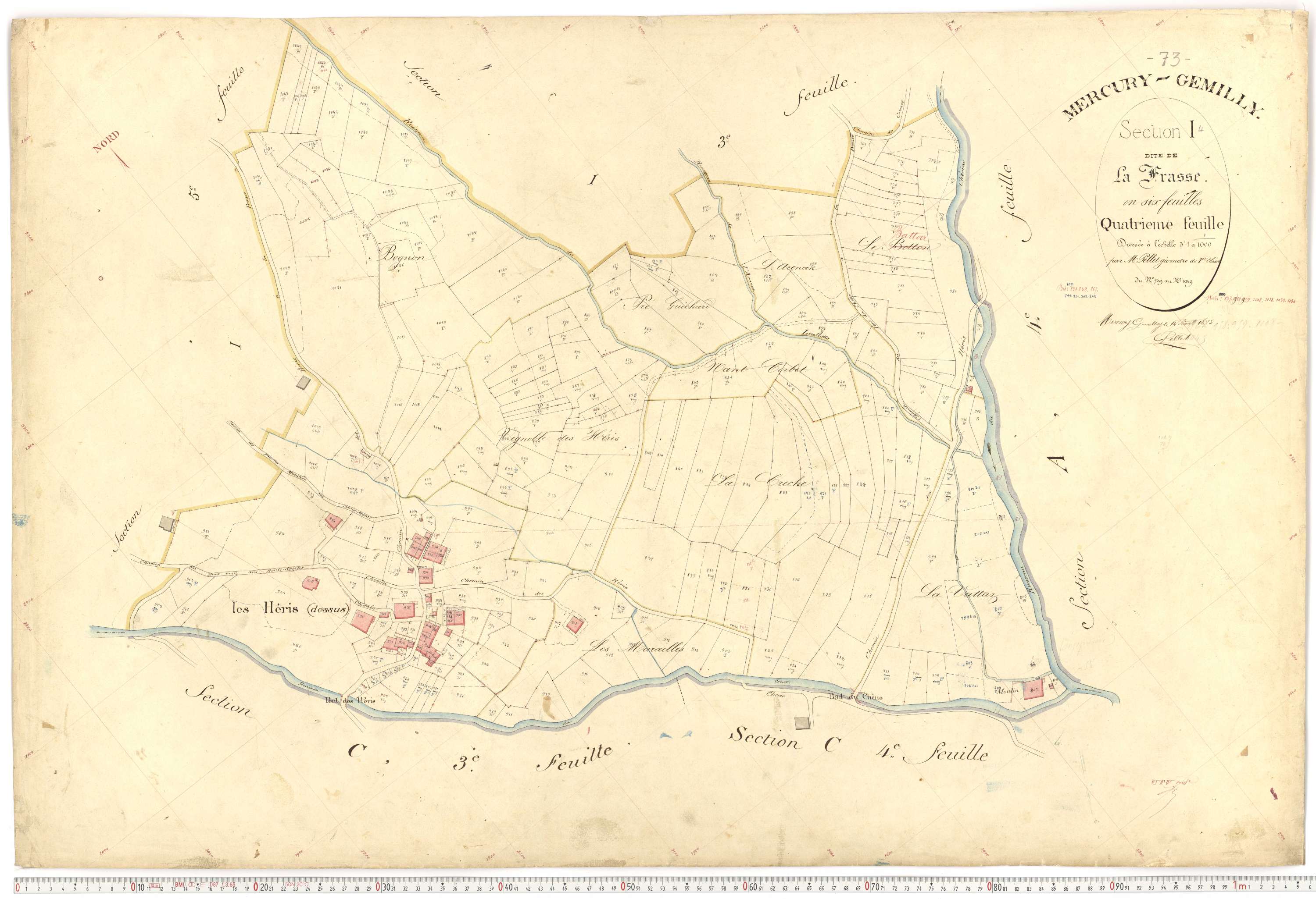 Mercury - Plans cadastraux du premier cadastre français.