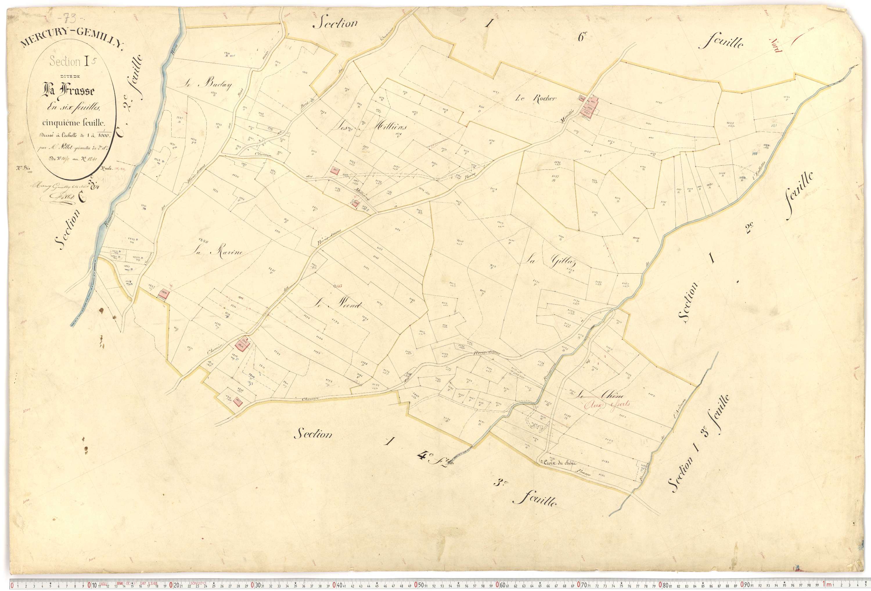 Mercury - Plans cadastraux du premier cadastre français.