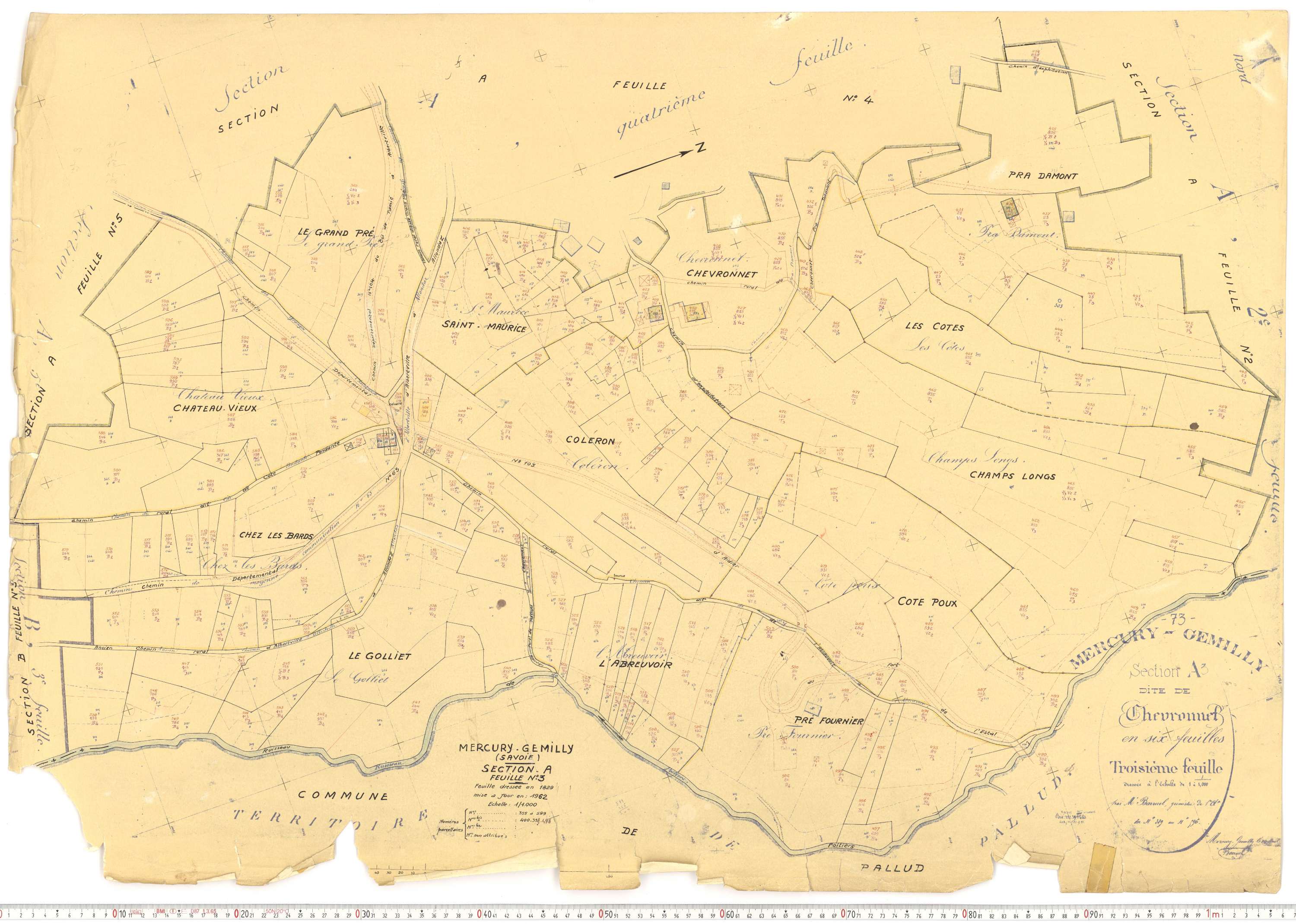 Mercury - Plans cadastraux du cadastre rénové.