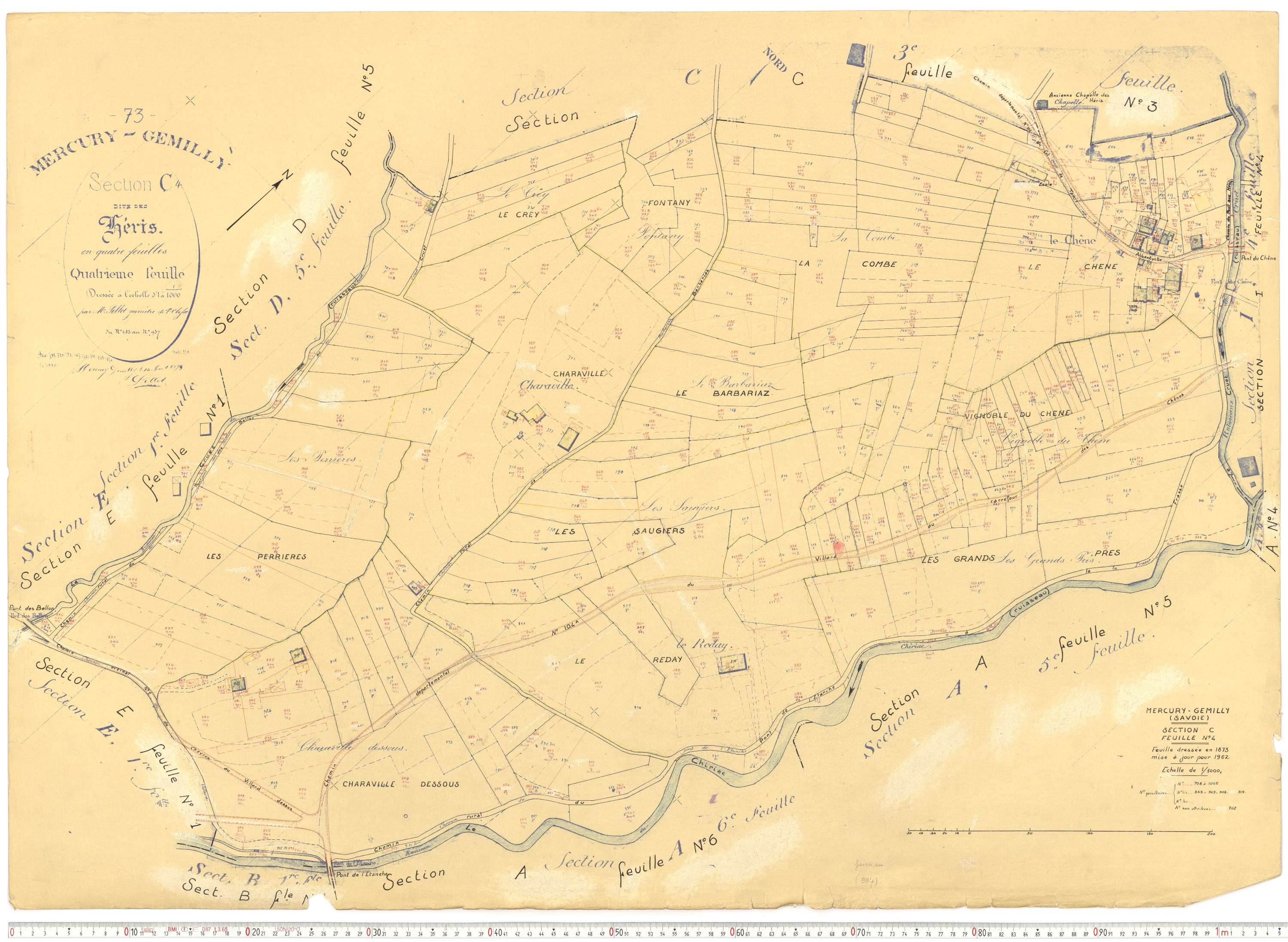 Mercury - Plans cadastraux du cadastre rénové.