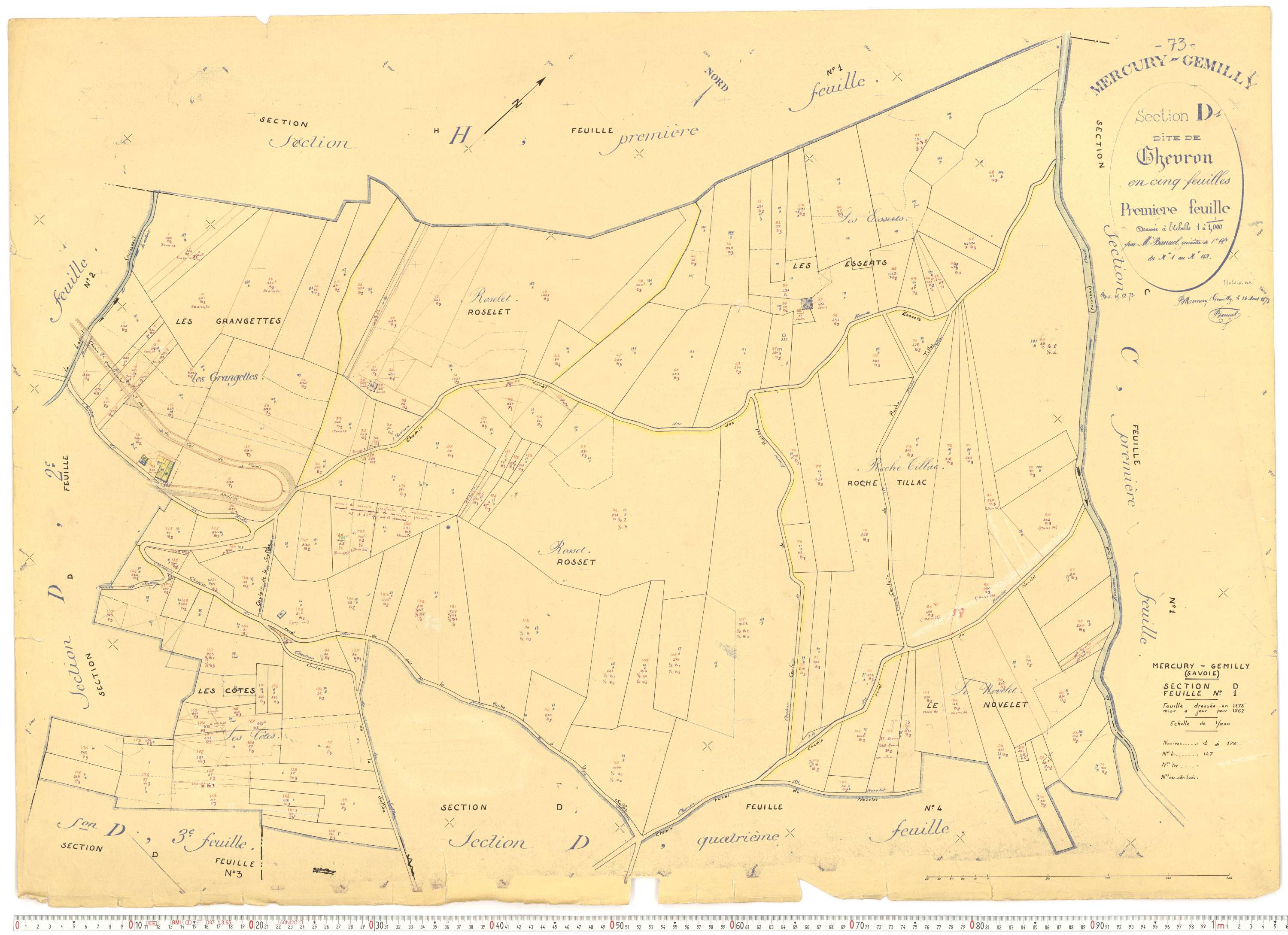Mercury - Plans cadastraux du cadastre rénové.