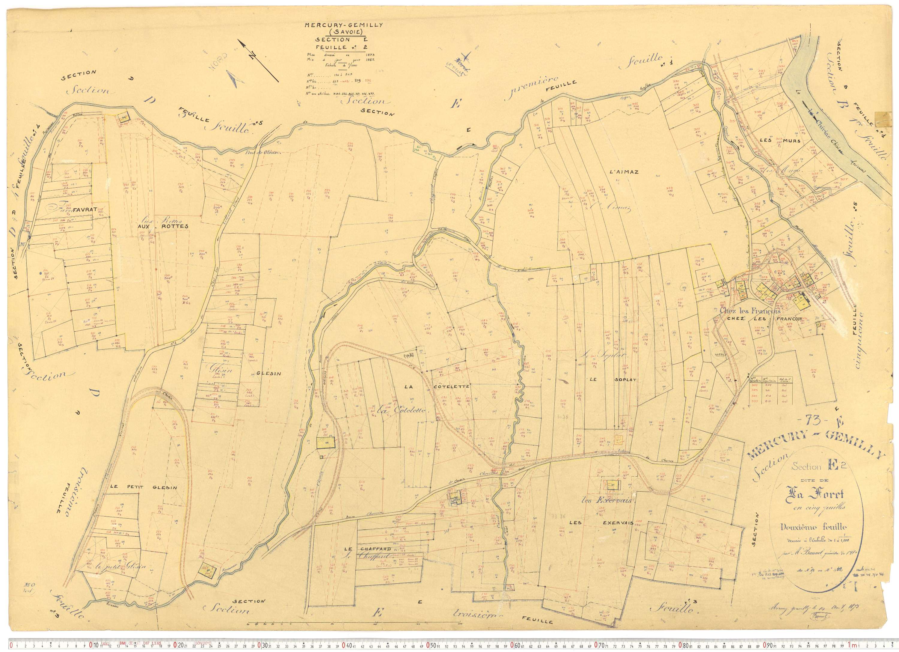 Mercury - Plans cadastraux du cadastre rénové.