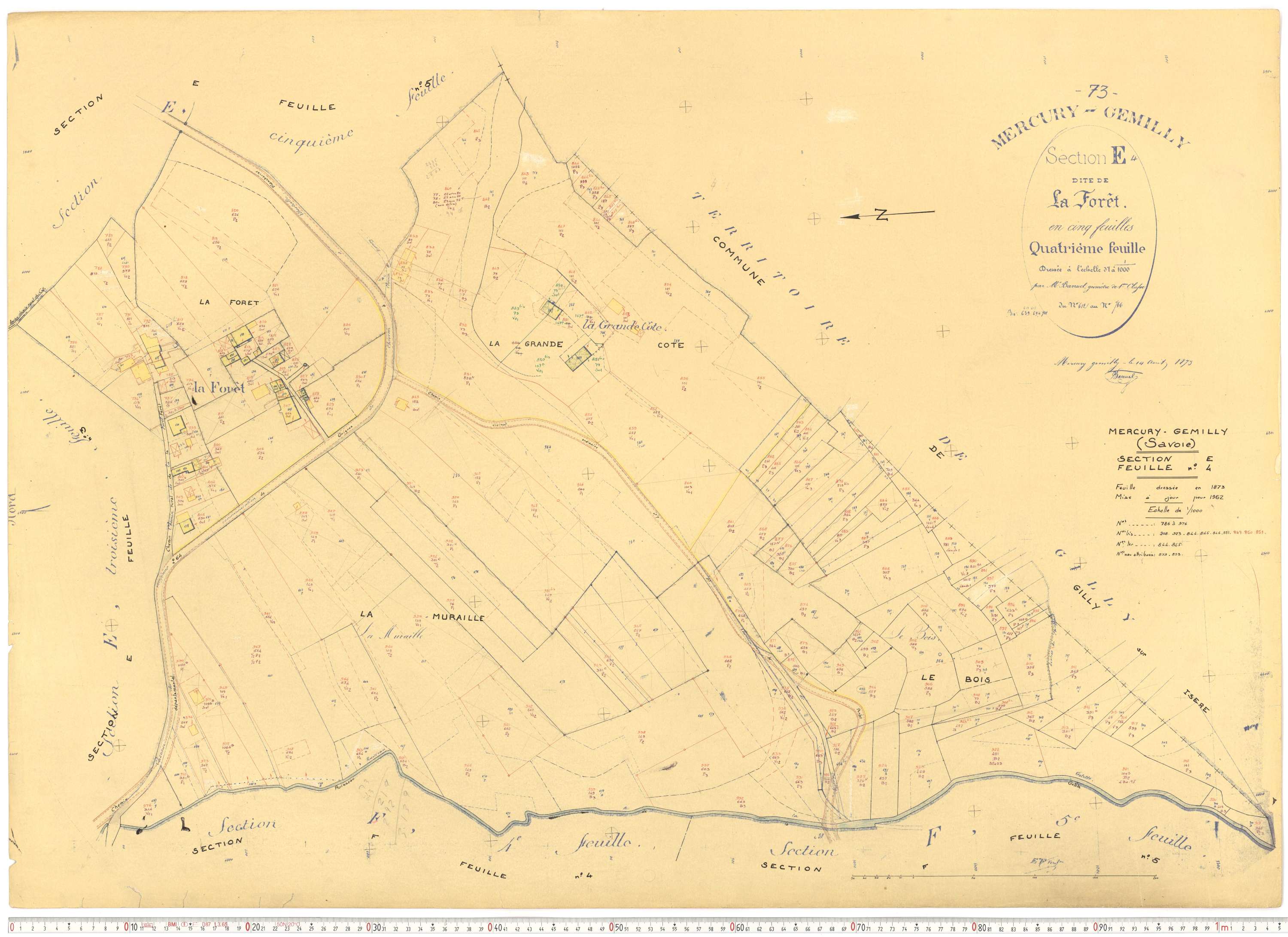 Mercury - Plans cadastraux du cadastre rénové.