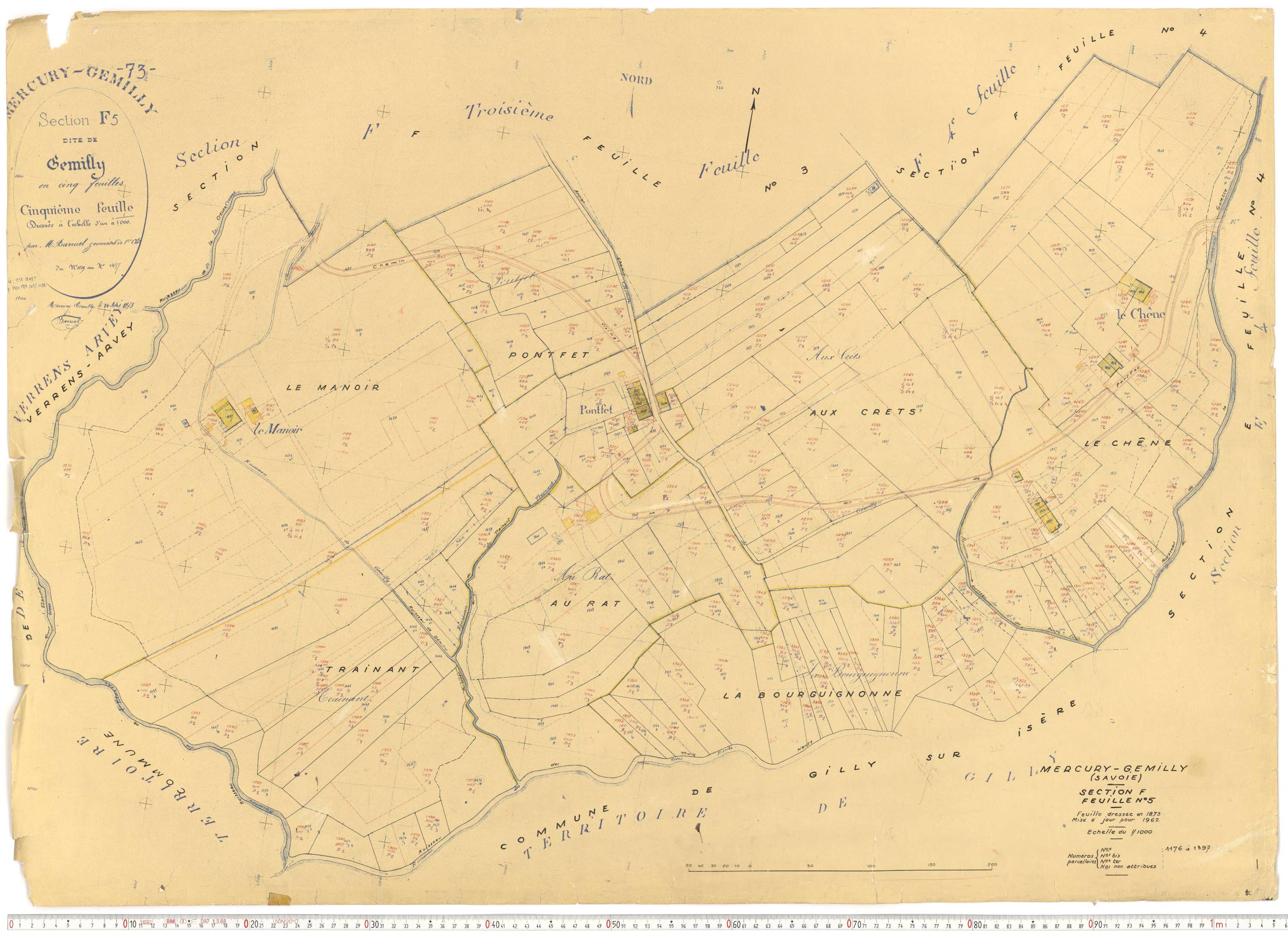 Mercury - Plans cadastraux du cadastre rénové.
