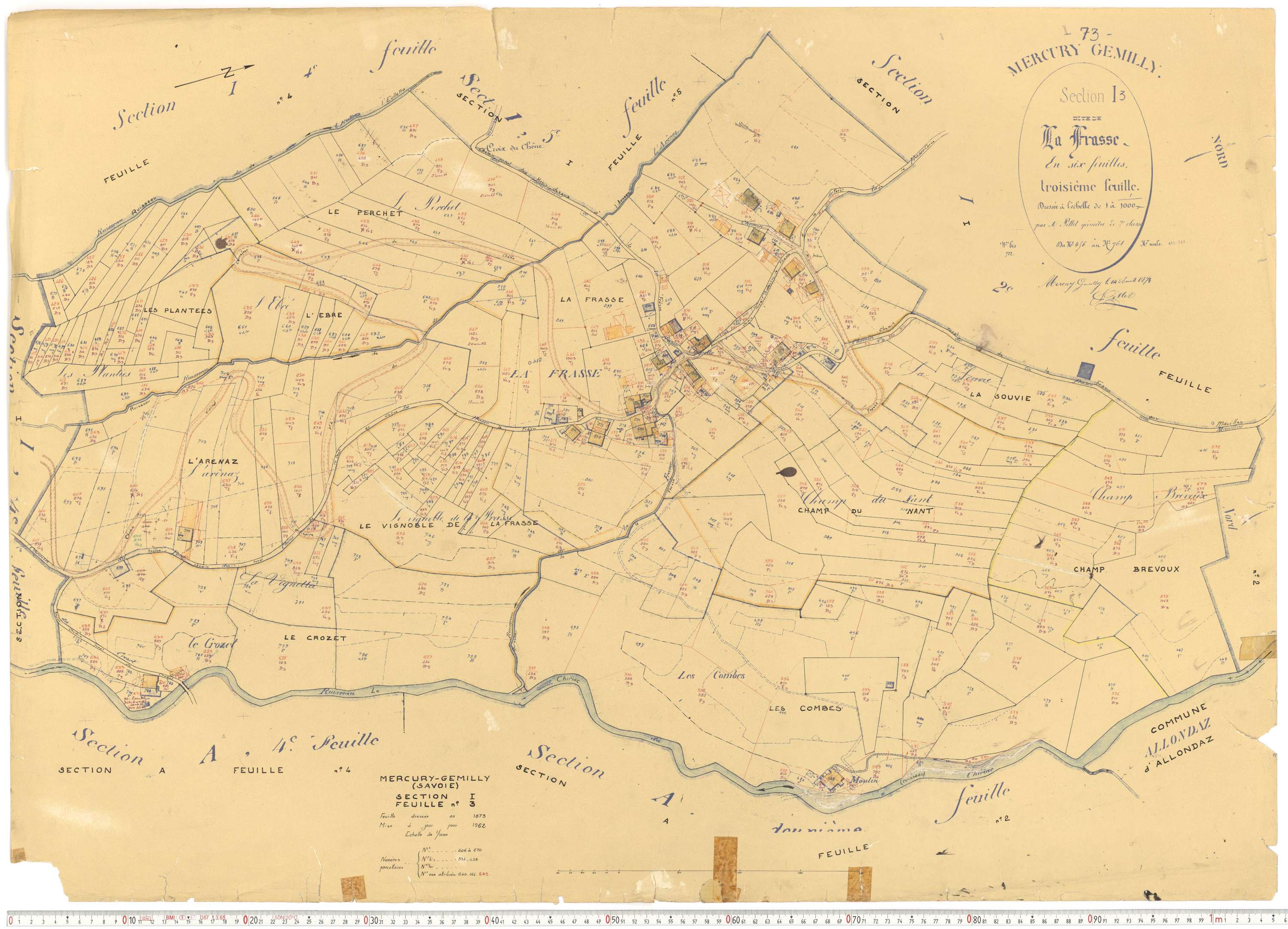 Mercury - Plans cadastraux du cadastre rénové.