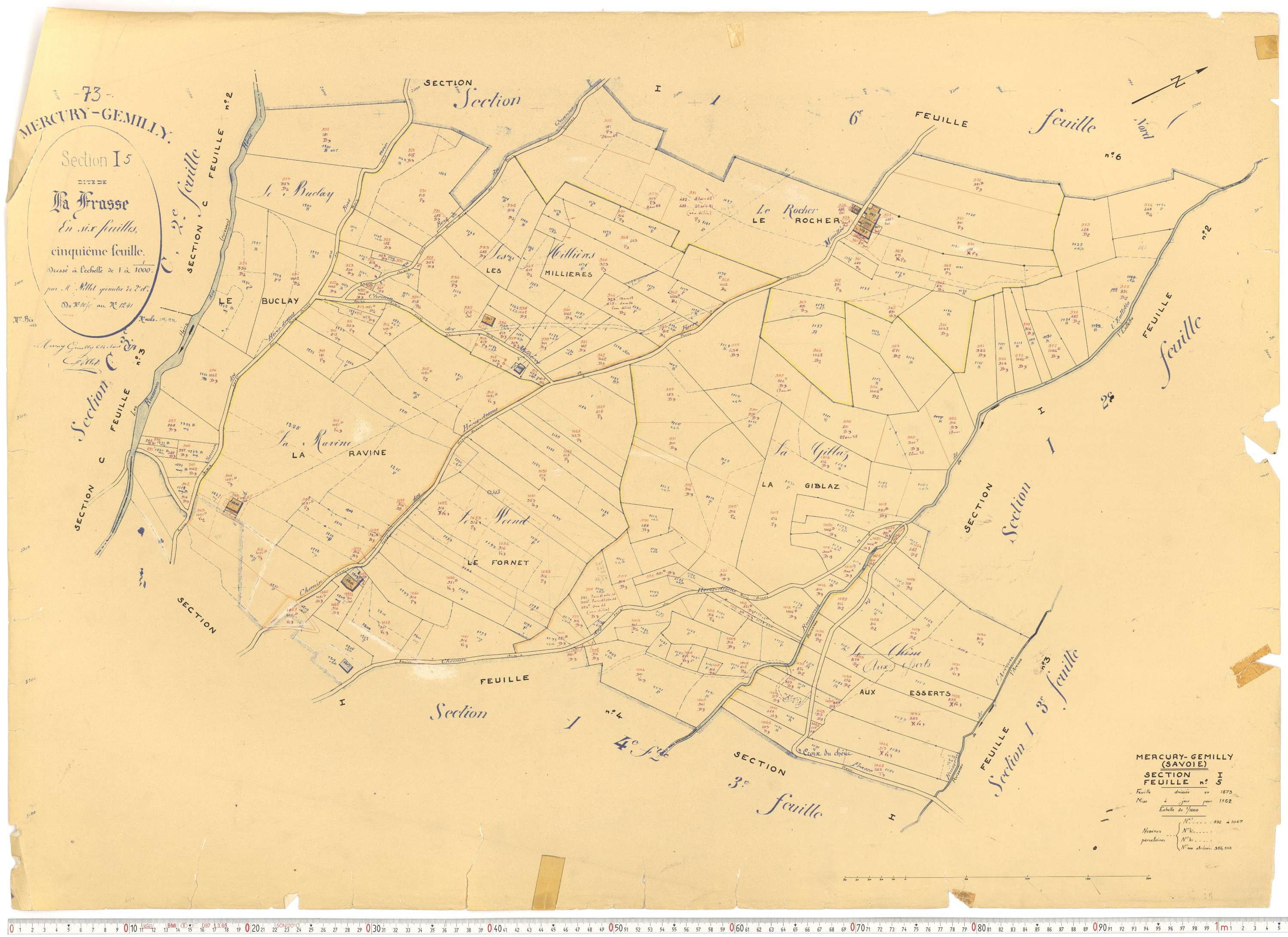 Mercury - Plans cadastraux du cadastre rénové.