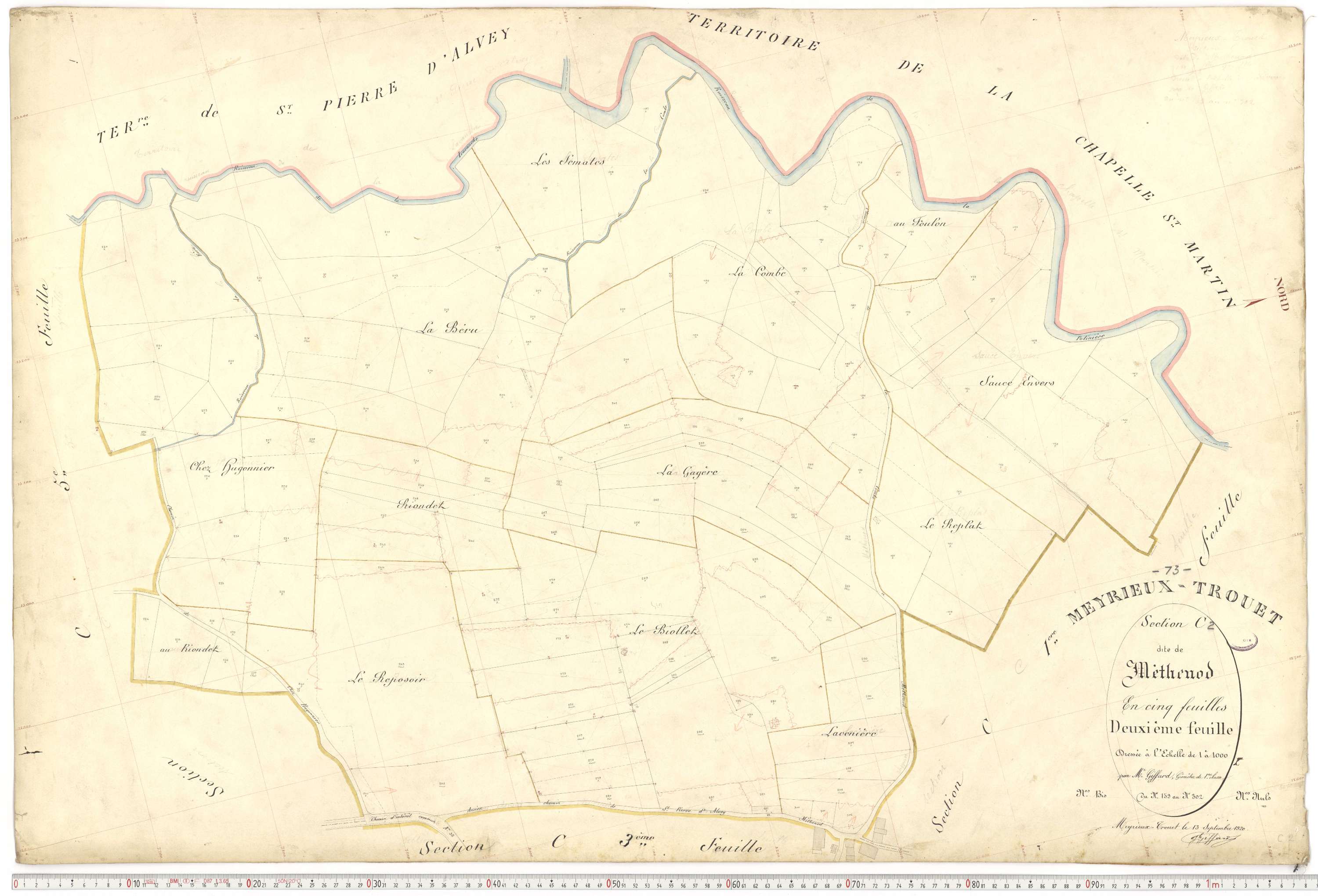 Meyrieux-Trouet - Plans cadastraux du premier cadastre français.