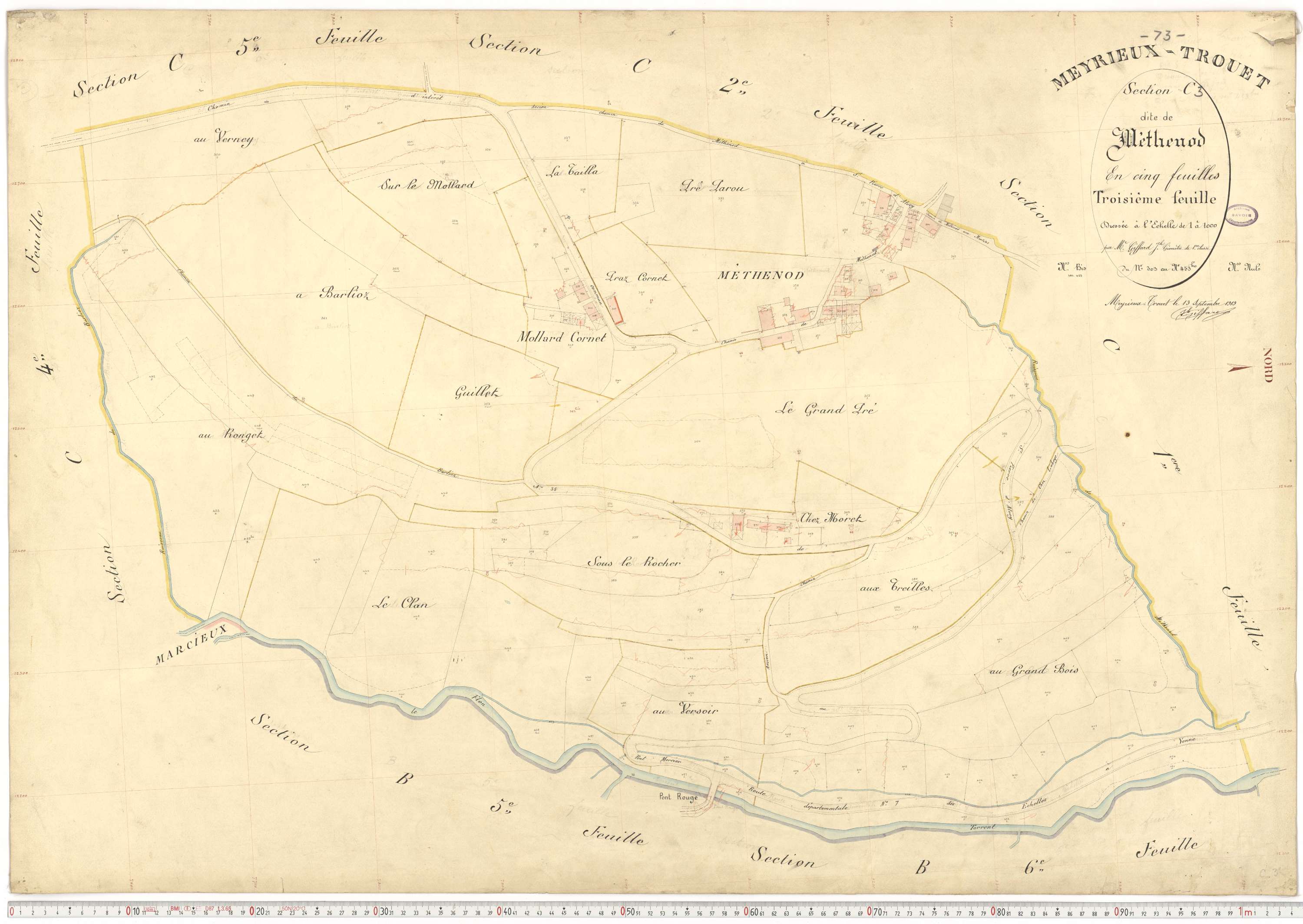 Meyrieux-Trouet - Plans cadastraux du premier cadastre français.