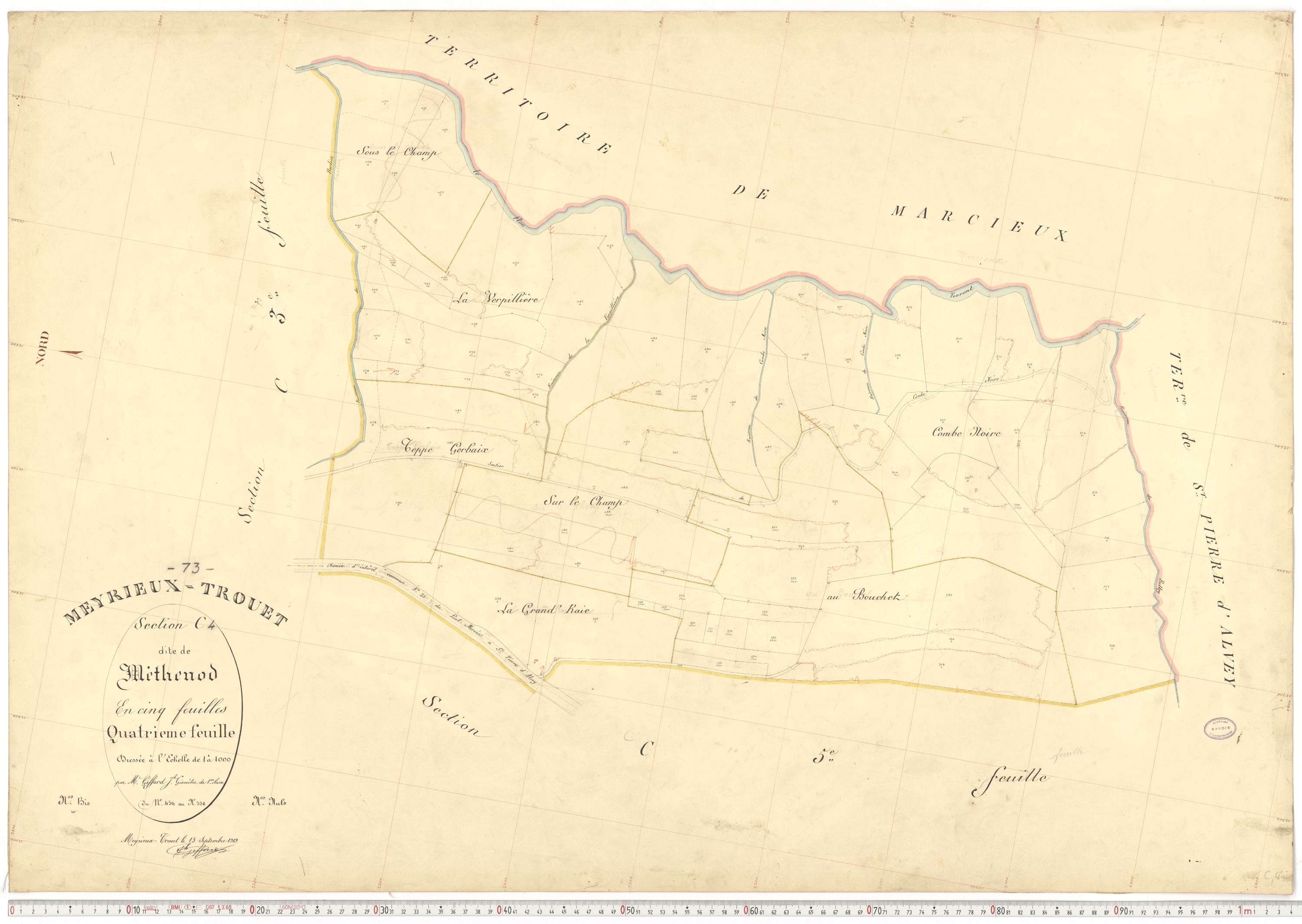 Meyrieux-Trouet - Plans cadastraux du premier cadastre français.