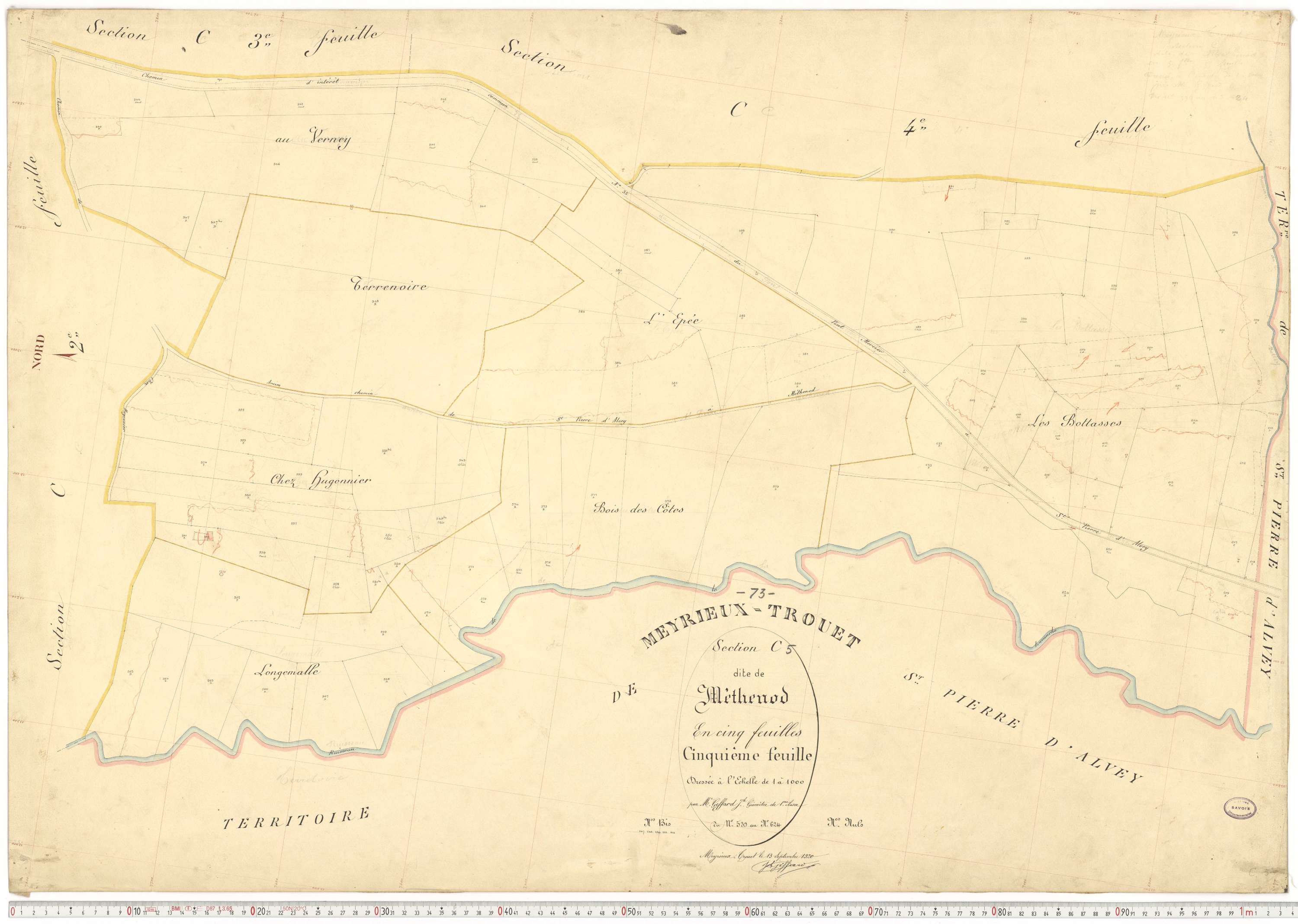 Meyrieux-Trouet - Plans cadastraux du premier cadastre français.