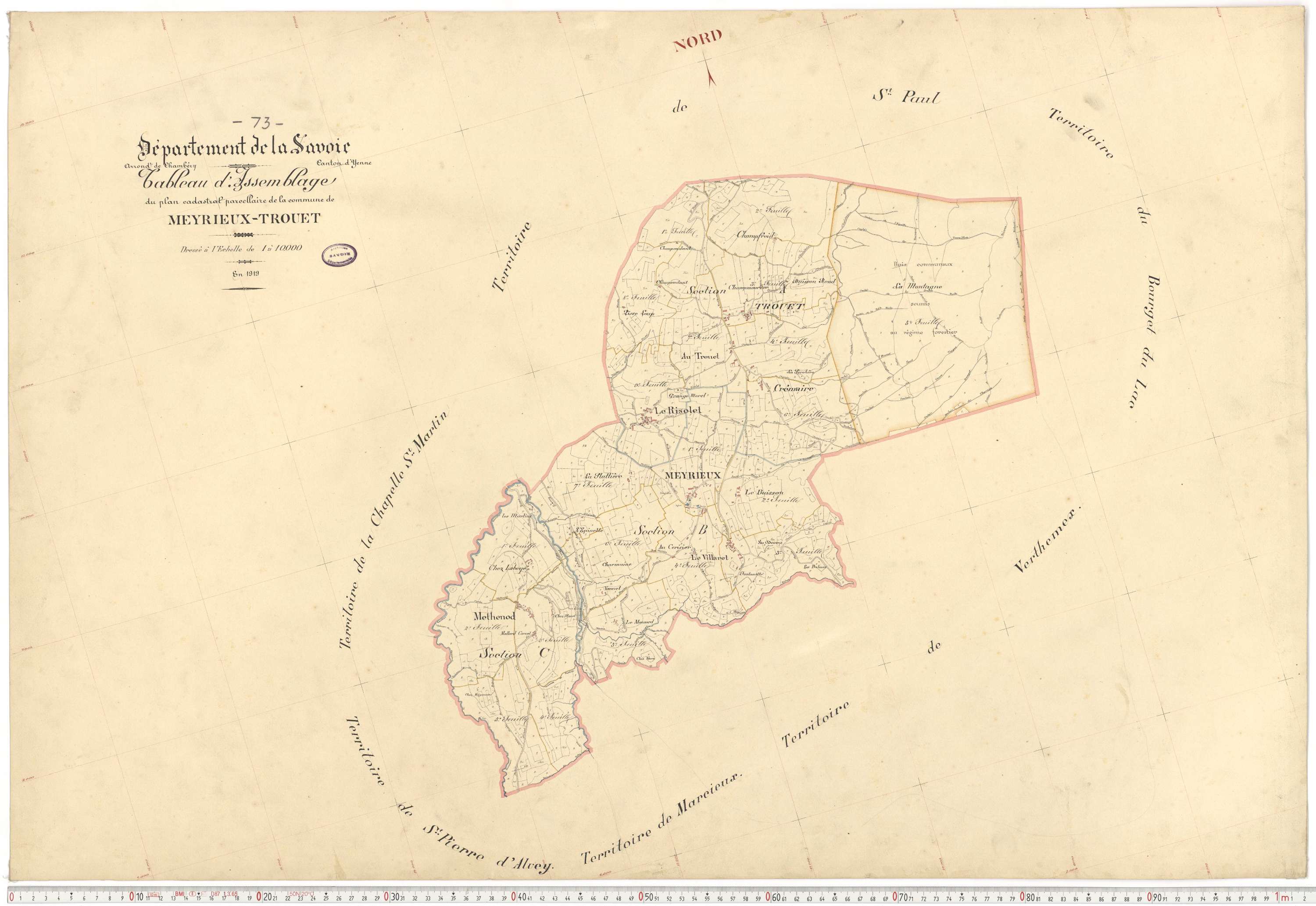 Meyrieux-Trouet - Plans cadastraux du premier cadastre français.