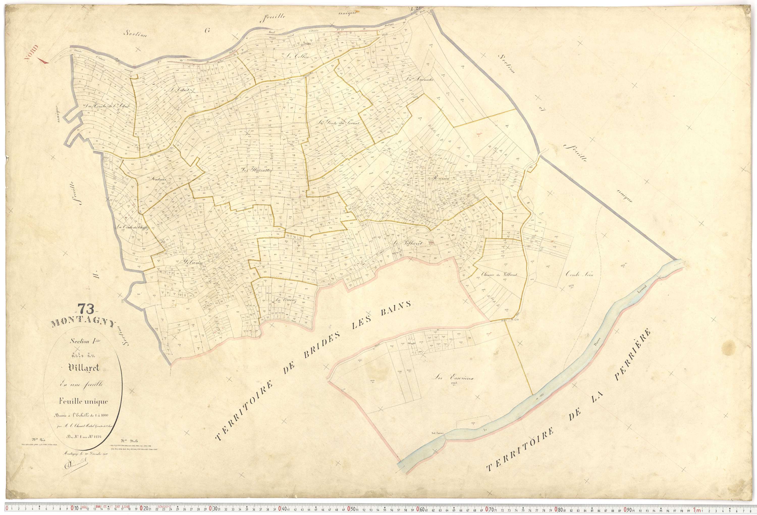 Montagny - Plans cadastraux du premier cadastre français.