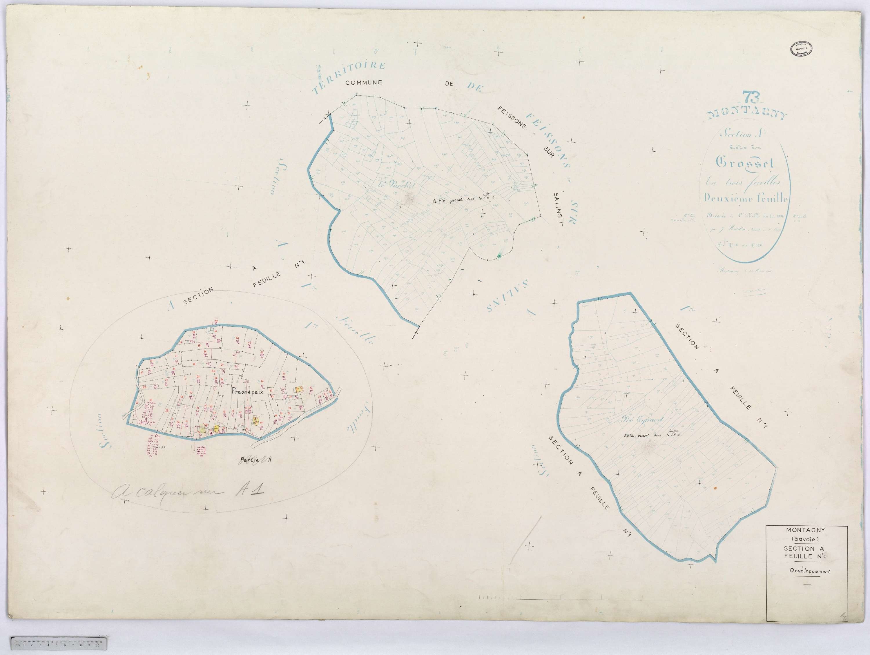 Montagny - Cadastre rénové (1964-1967).