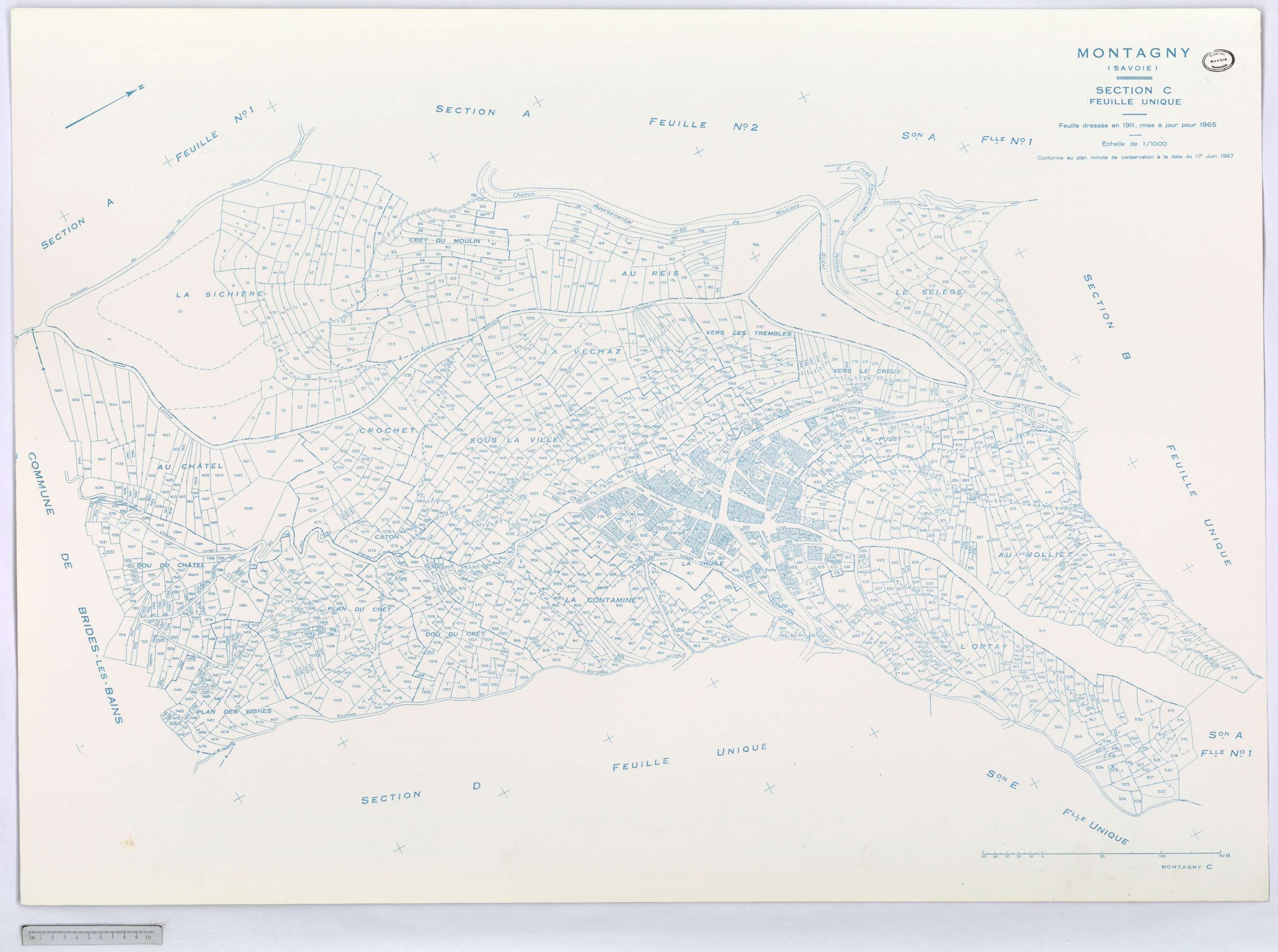 Montagny - Cadastre rénové (1964-1967).