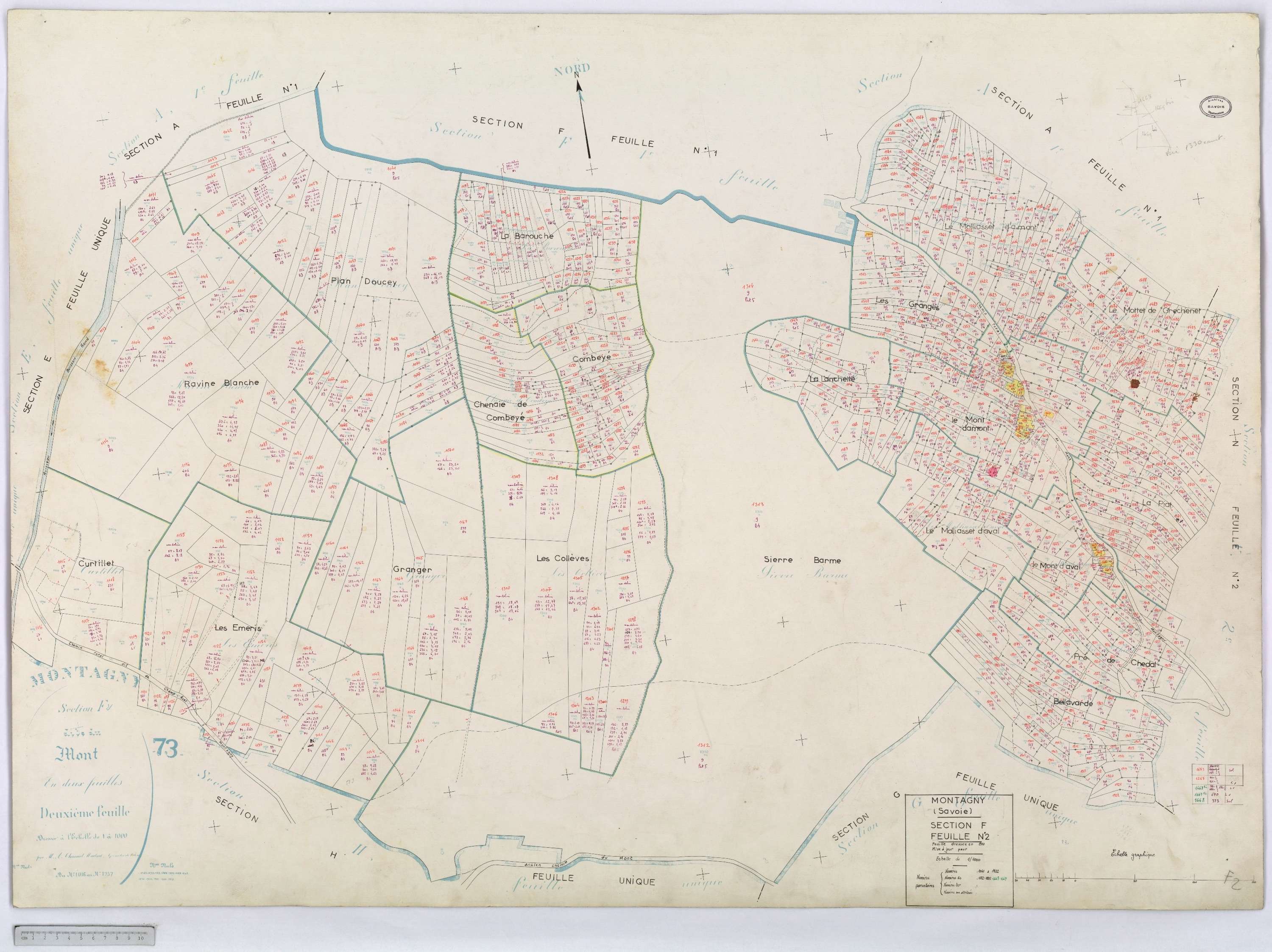 Montagny - Cadastre rénové (1964-1967).