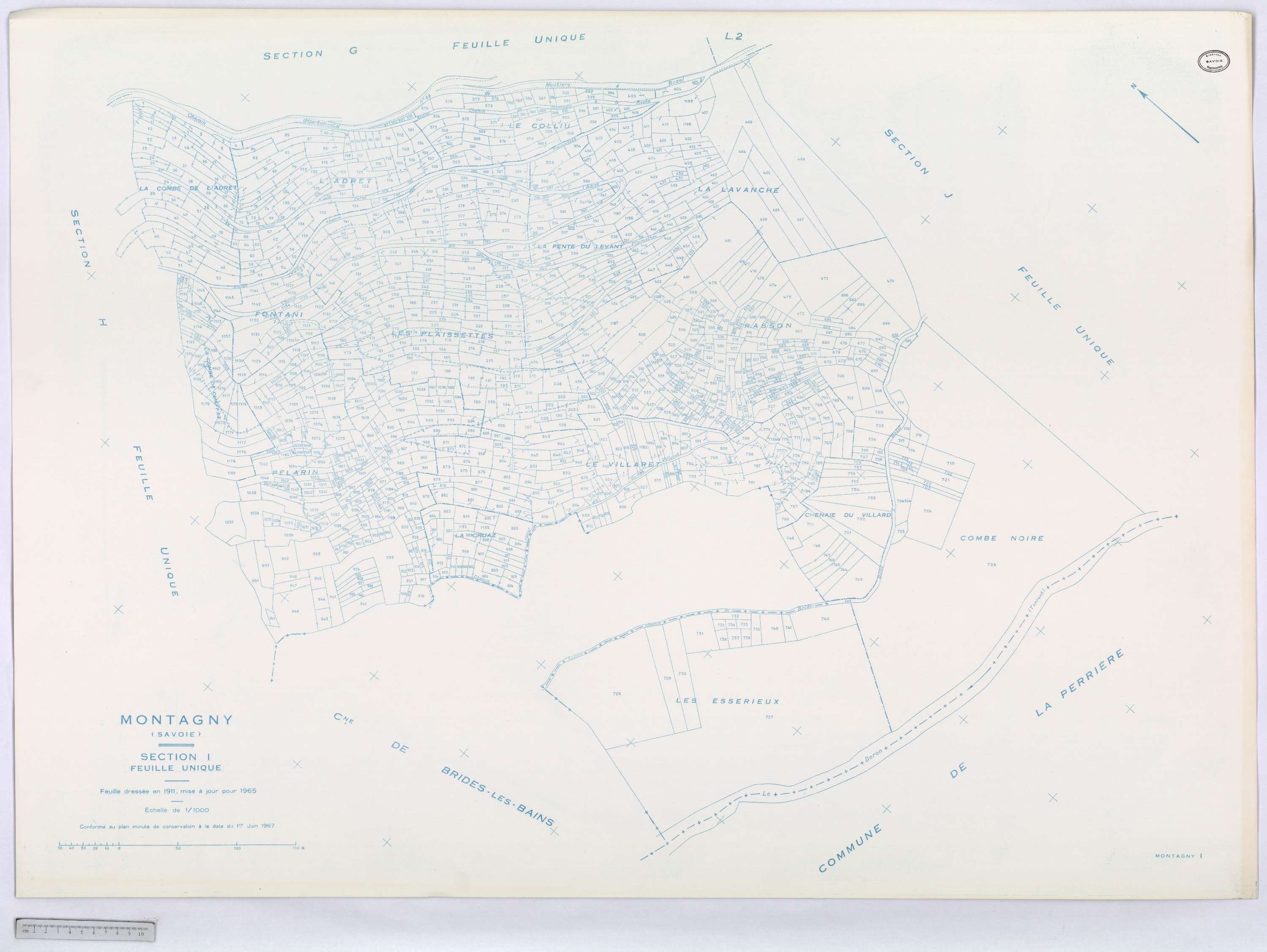 Montagny - Cadastre rénové (1964-1967).