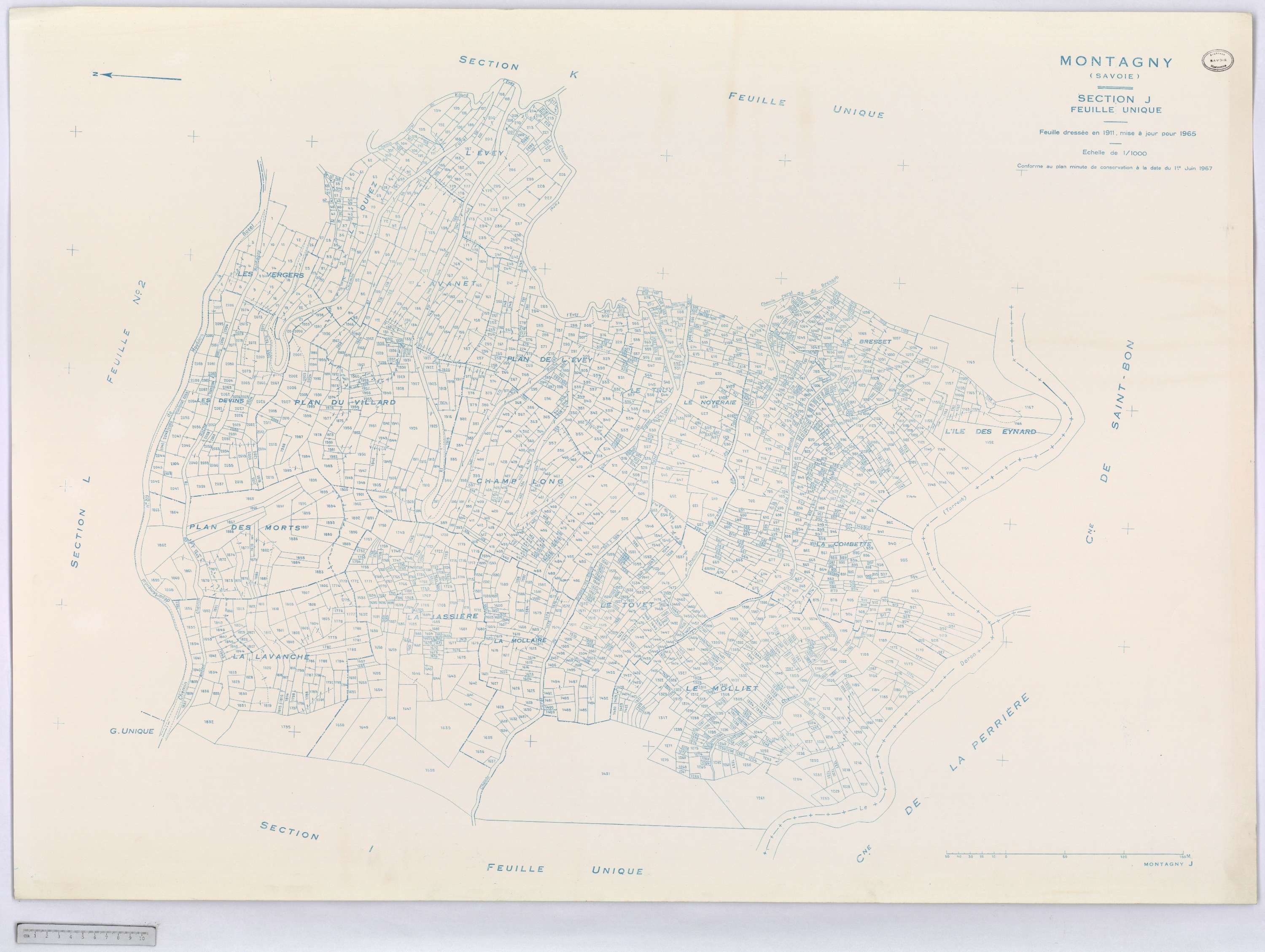 Montagny - Cadastre rénové (1964-1967).