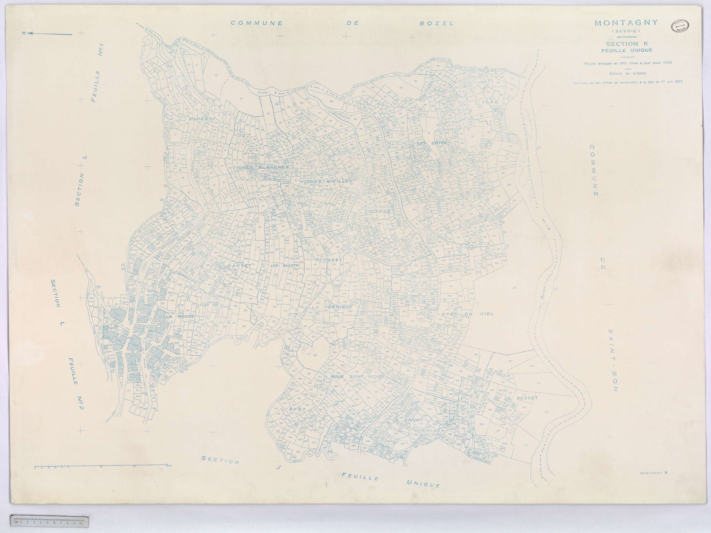 Montagny - Cadastre rénové (1964-1967).