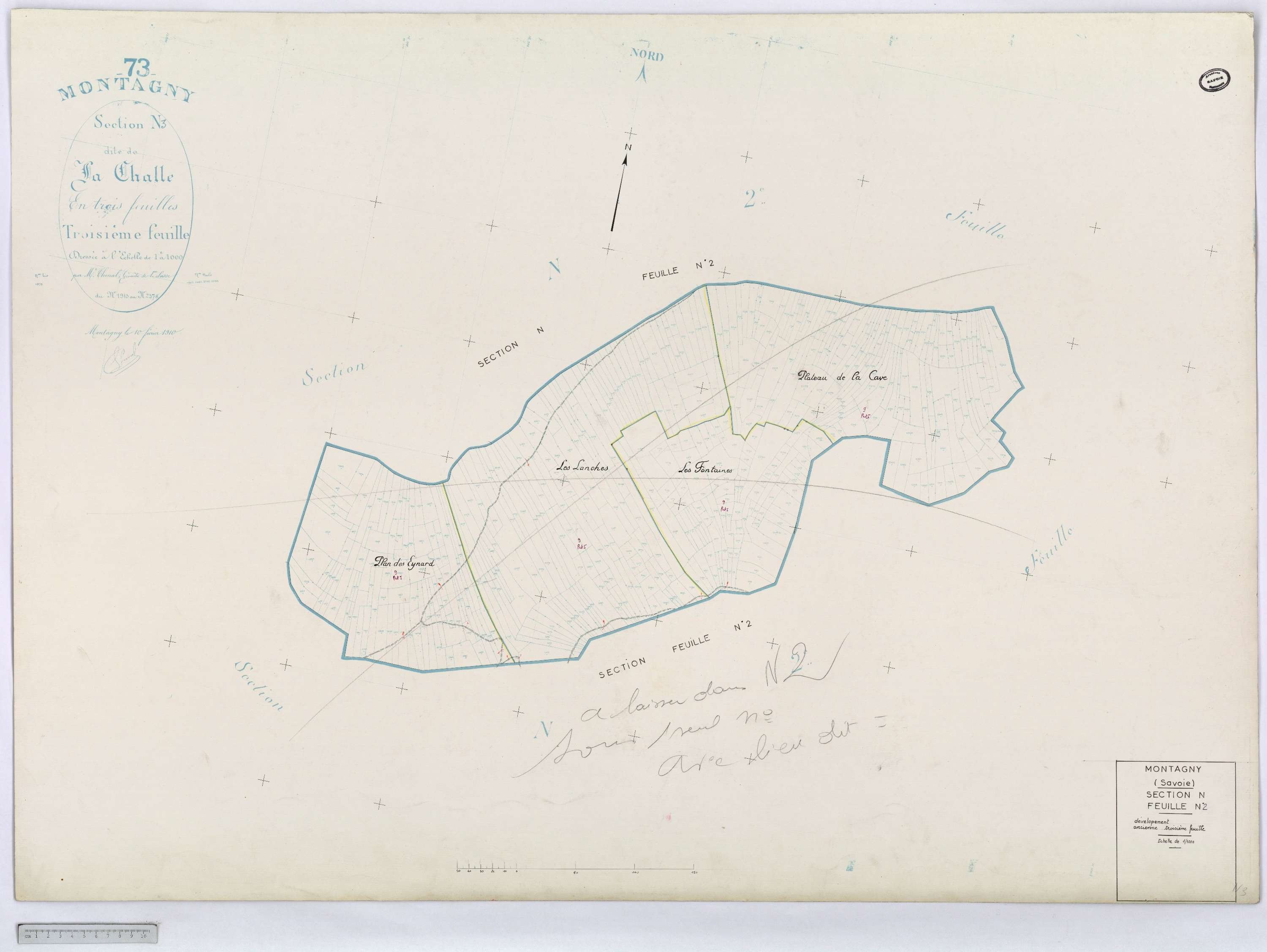 Montagny - Cadastre rénové (1964-1967).