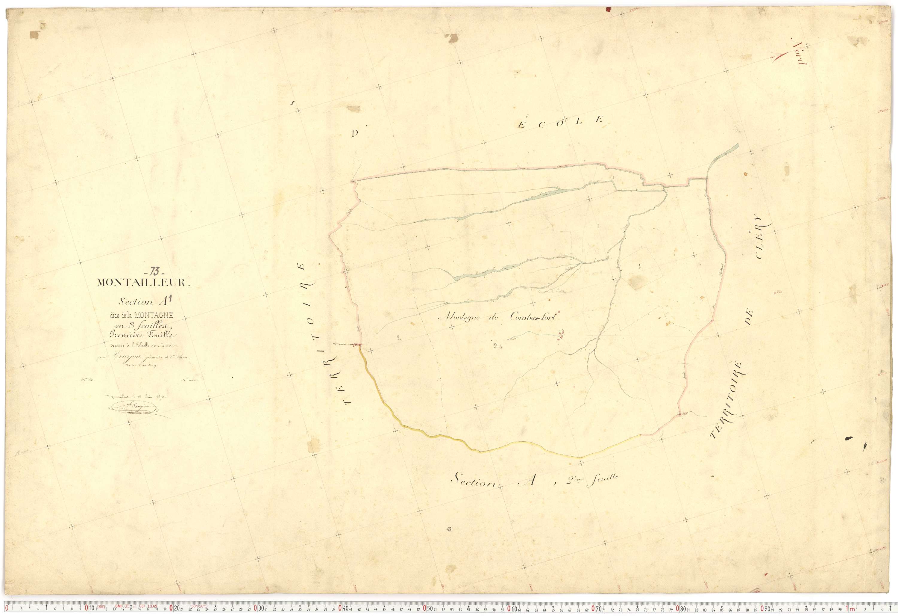 Montailleur - Plans cadastraux du premier cadastre français.