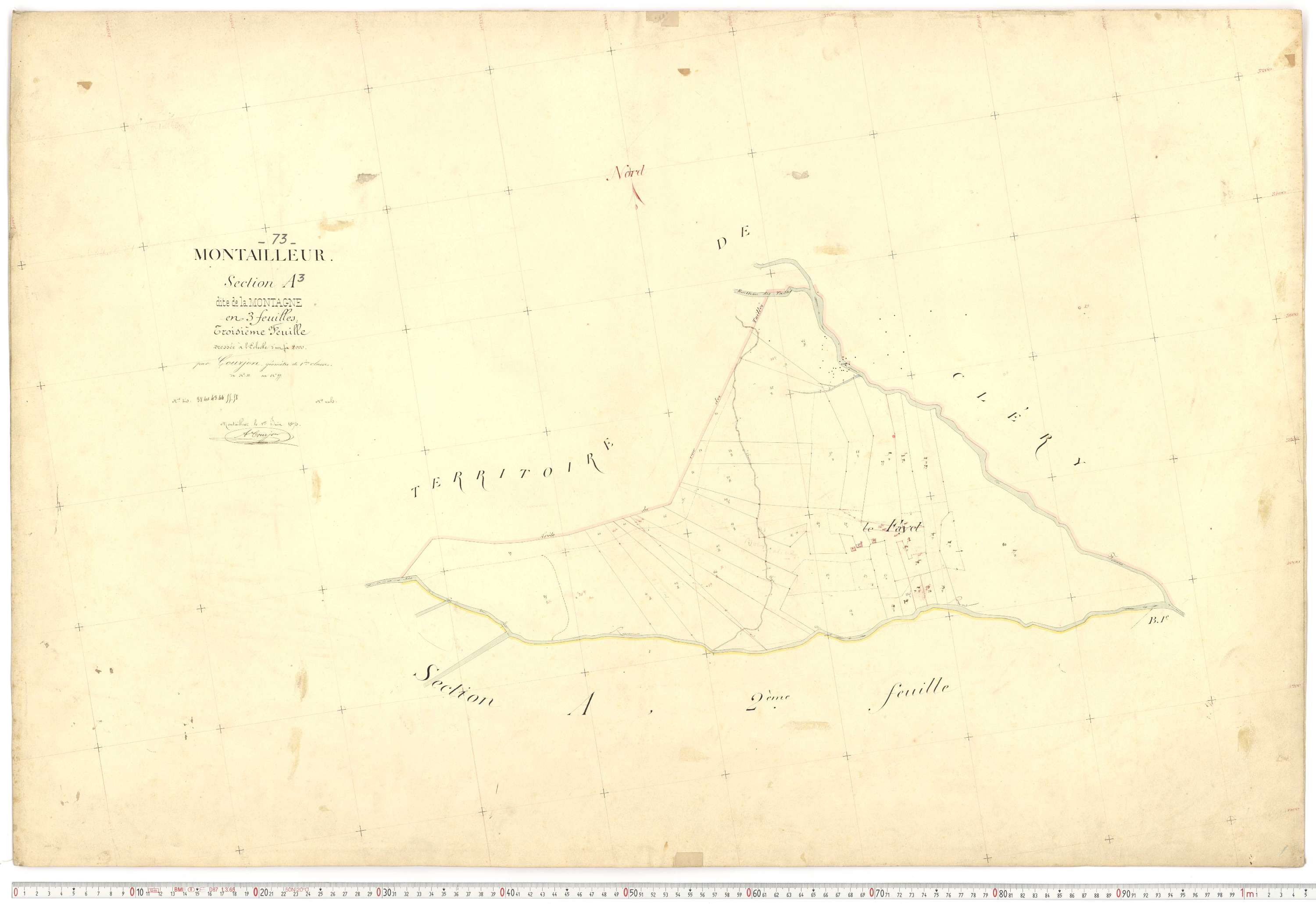 Montailleur - Plans cadastraux du premier cadastre français.