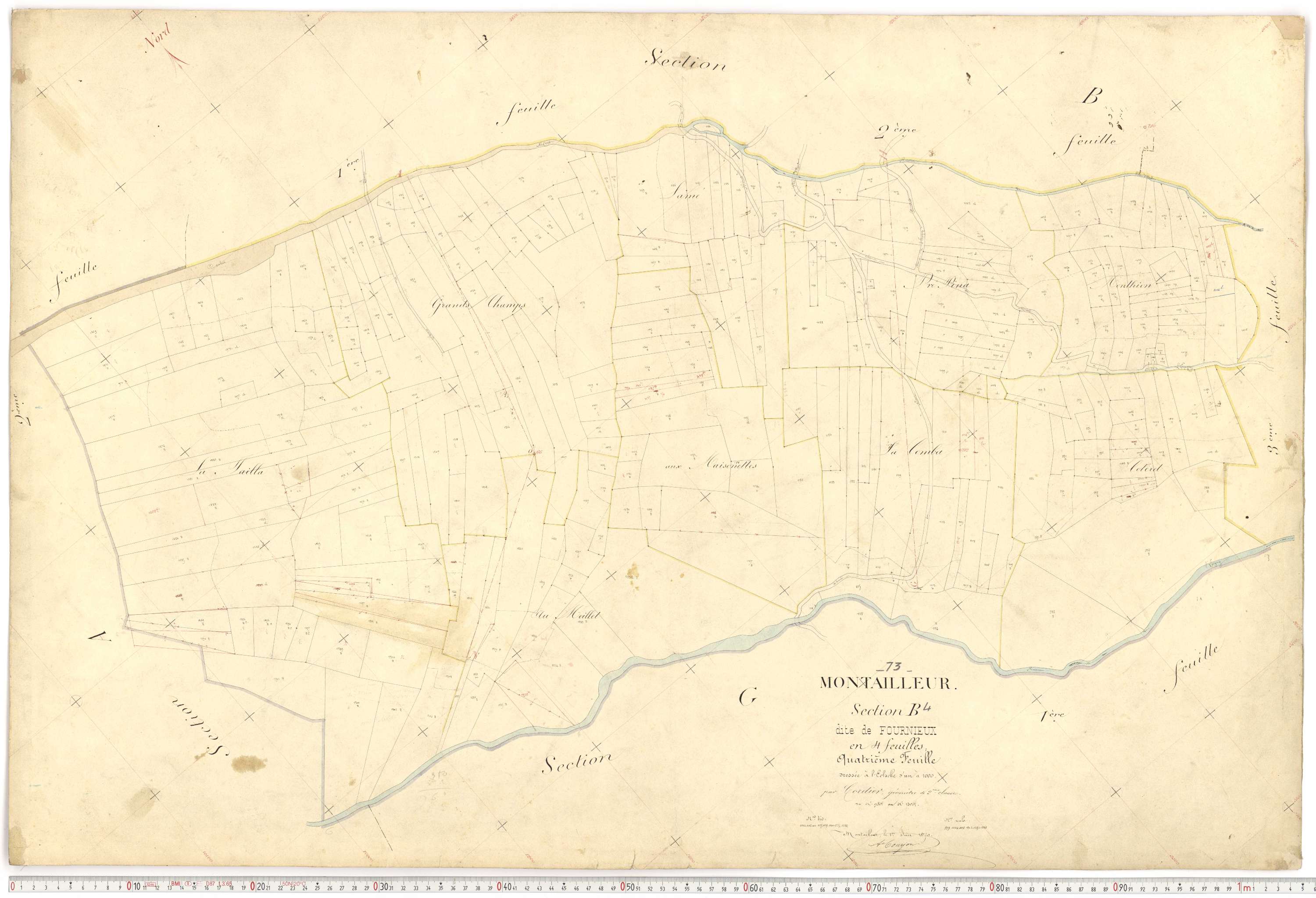 Montailleur - Plans cadastraux du premier cadastre français.