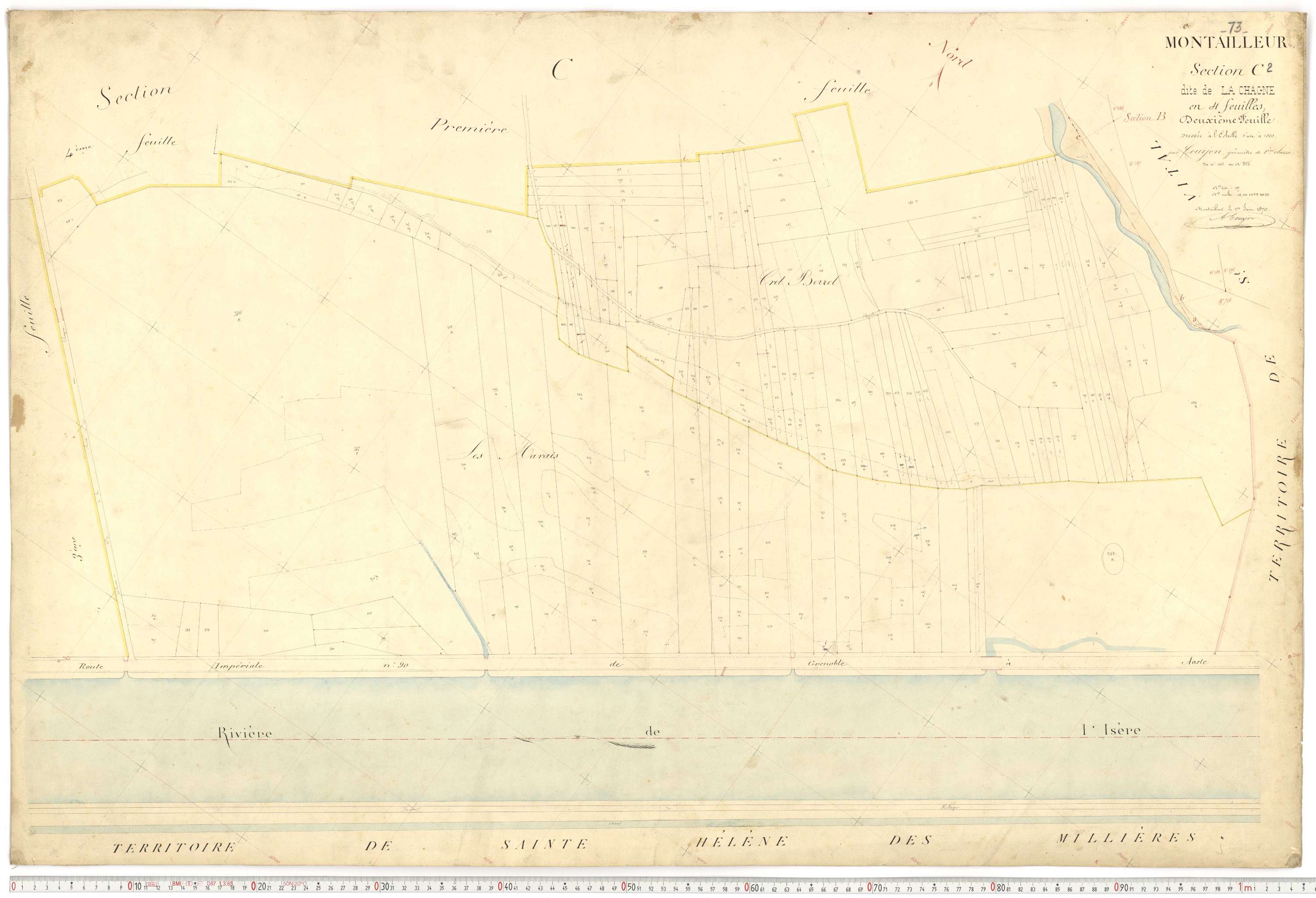 Montailleur - Plans cadastraux du premier cadastre français.