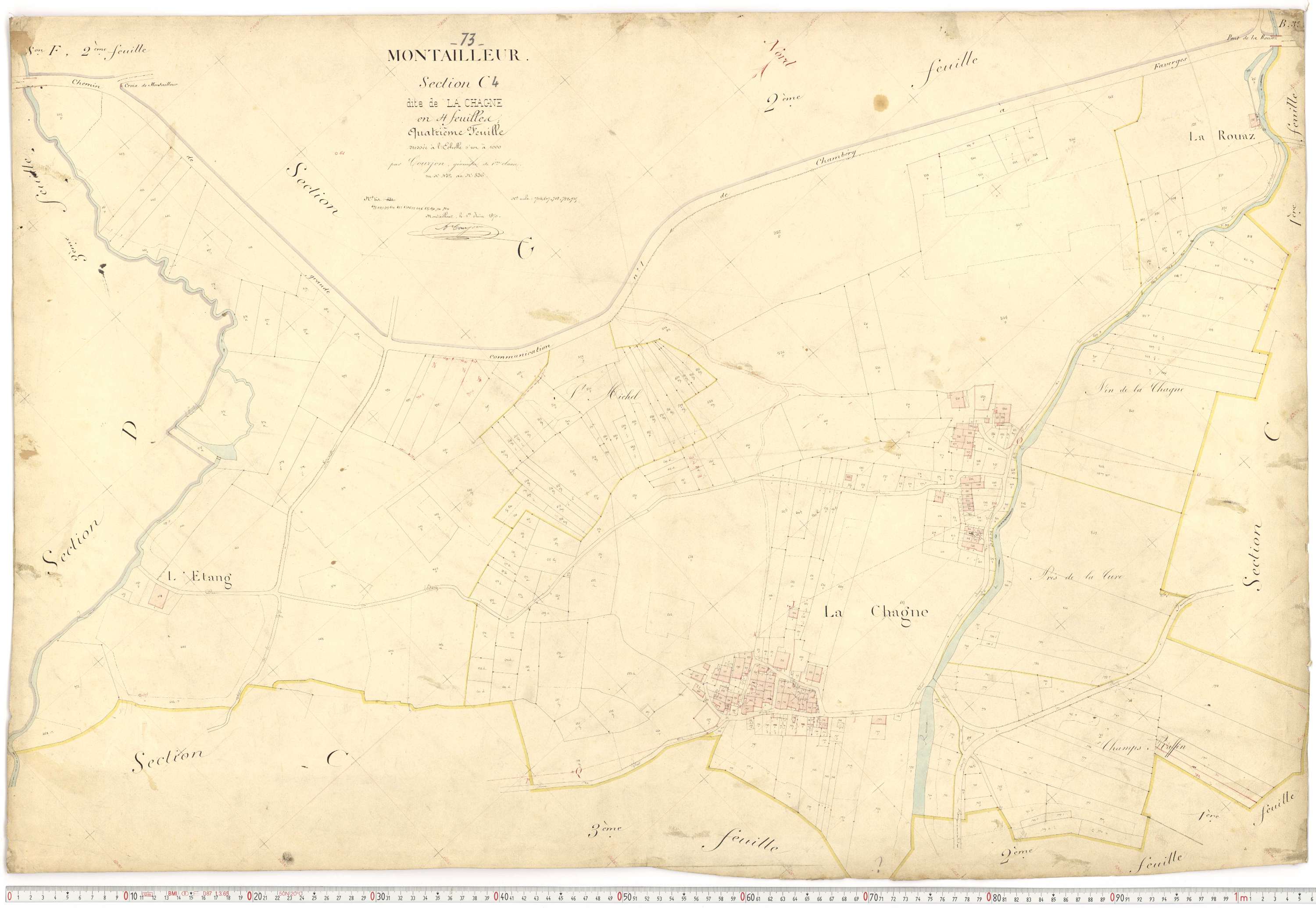 Montailleur - Plans cadastraux du premier cadastre français.