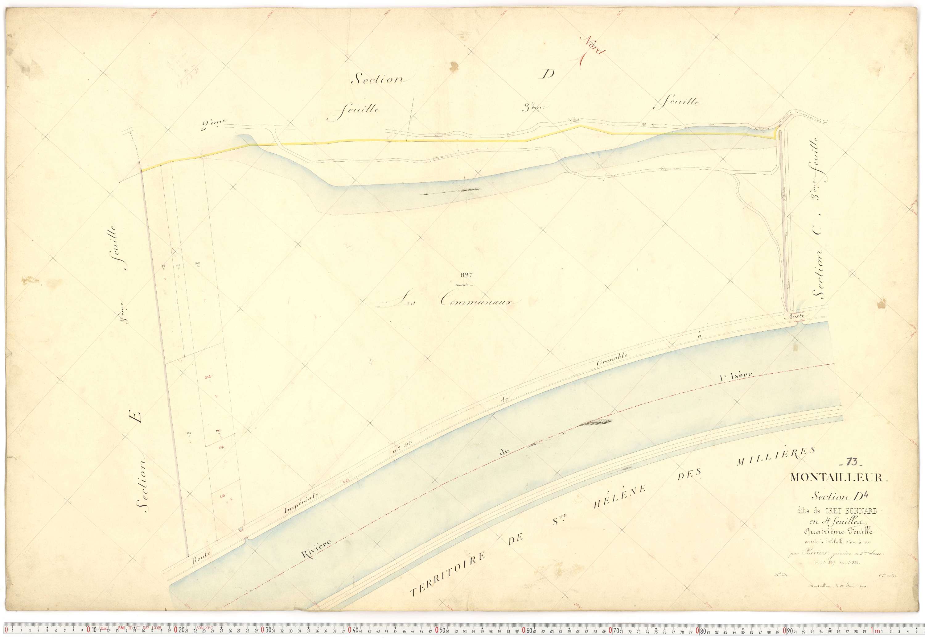 Montailleur - Plans cadastraux du premier cadastre français.