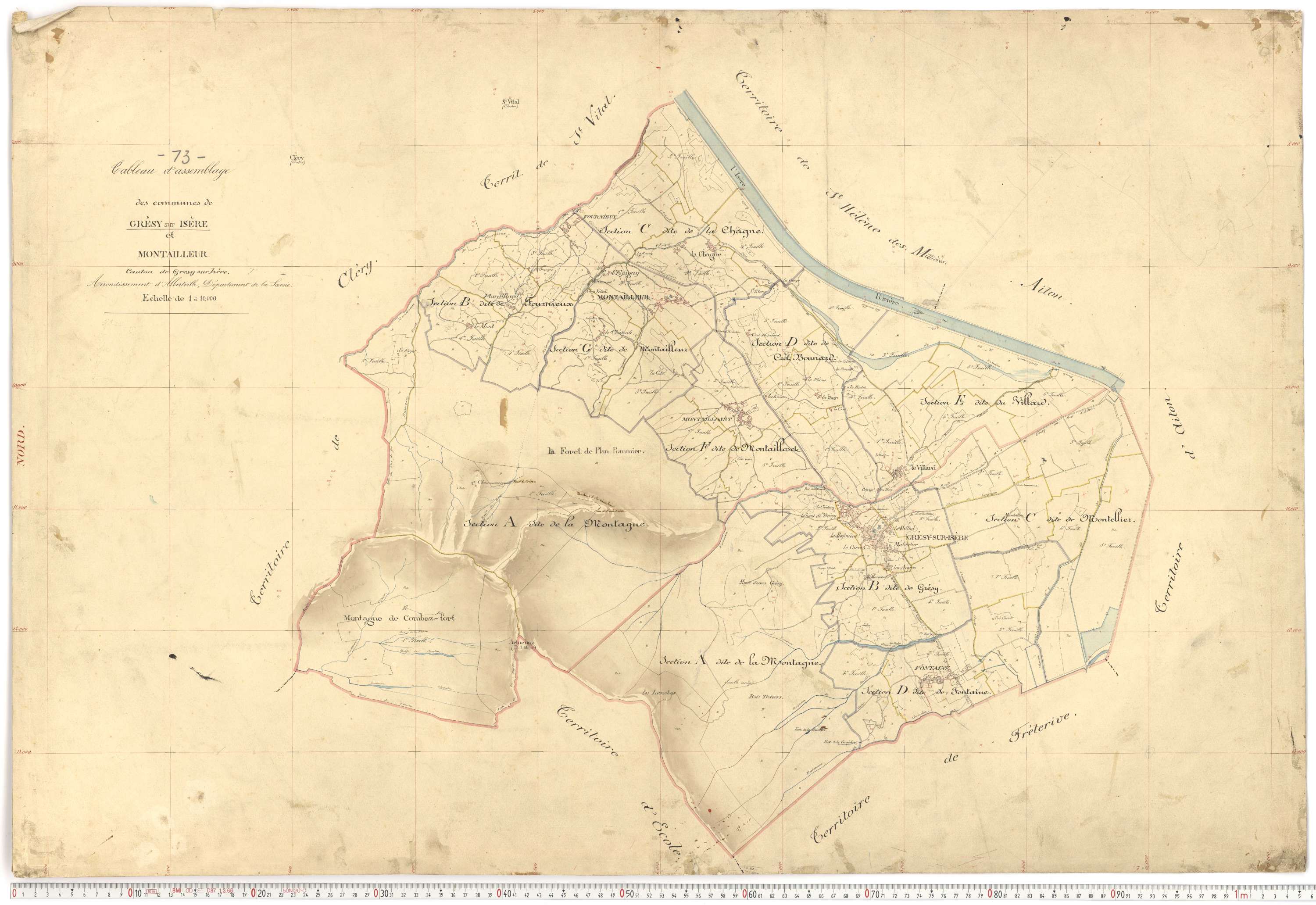 Montailleur - Plans cadastraux du premier cadastre français.
