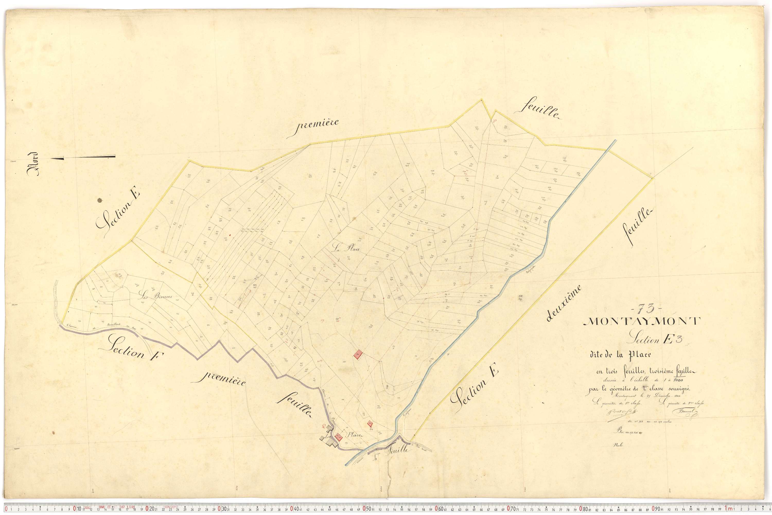 Montaimont - Plans cadastraux du premier cadastre français.