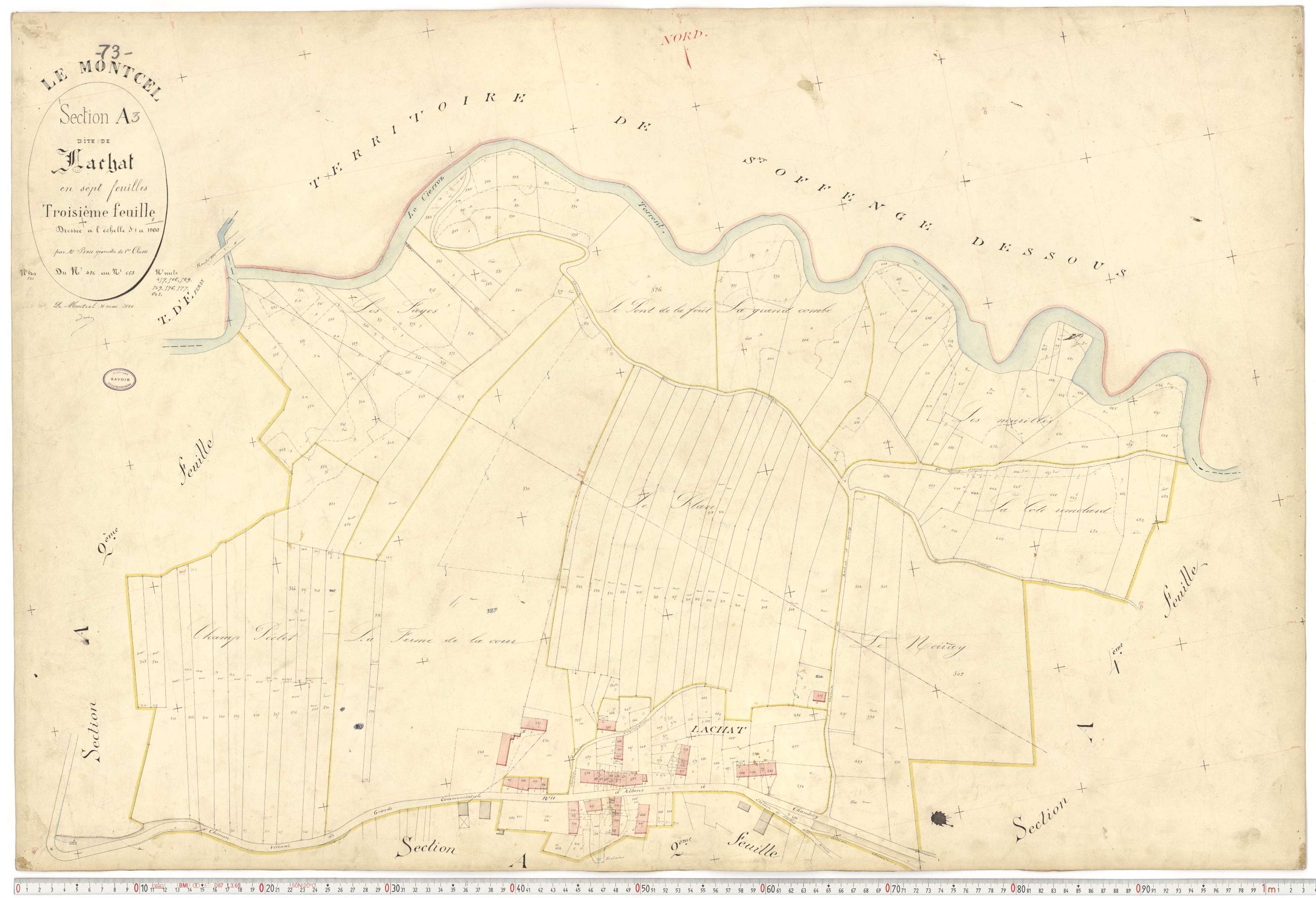 Montcel - Cadastre français (1880).