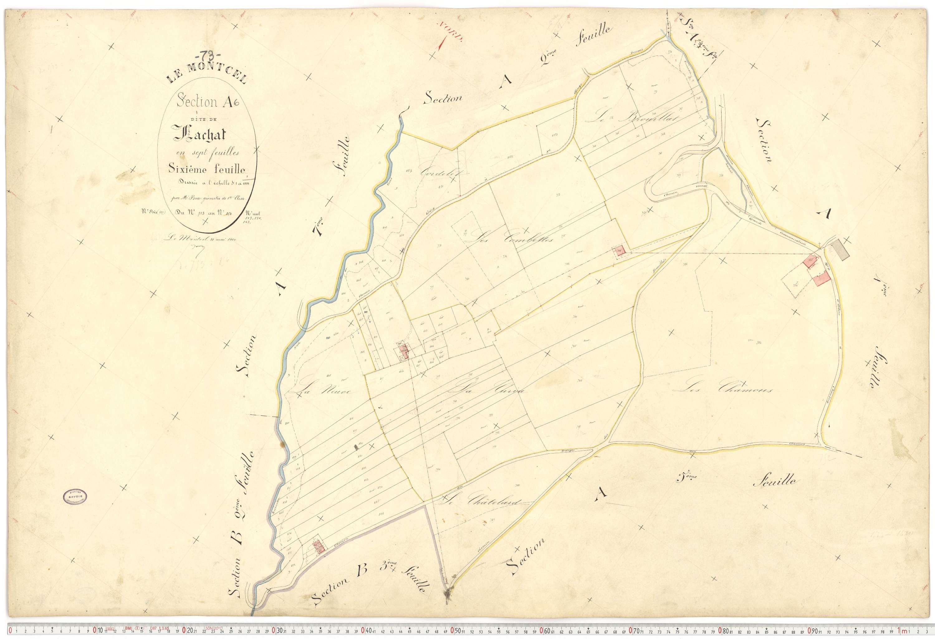 Montcel - Cadastre français (1880).
